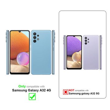 Cadorabo Handyhülle Samsung Galaxy A32 4G Samsung Galaxy A32 4G, Flexible Case Handy Schutzhülle - Hülle - Back Cover 360° Grad