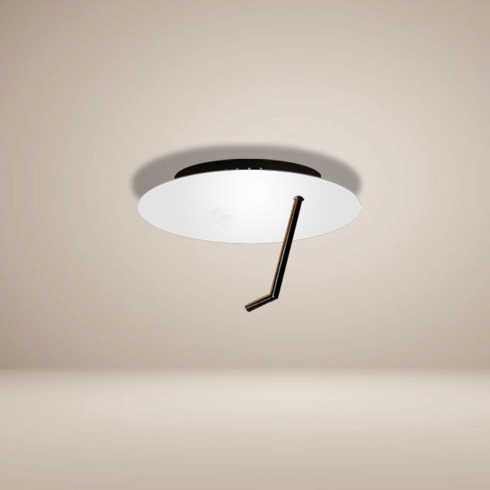 s.luce Deckenleuchte LED Wandlampe Deckenlampe Hook Weiß, Warmweiß