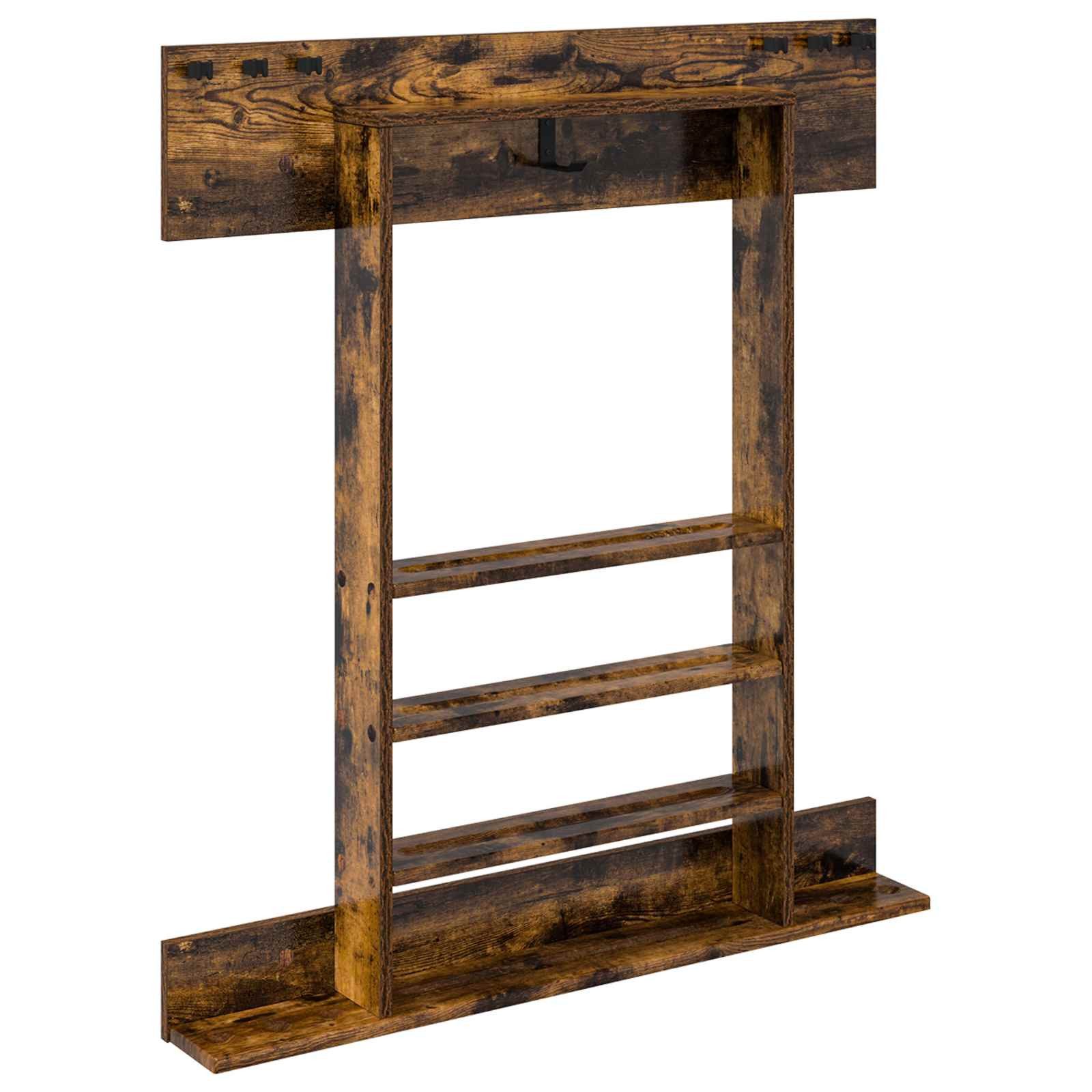 vidaXL Billardtisch Billardqueue-Ständer Holzwerkstoff 93 x 12 x 103 cm, (1-tlg)