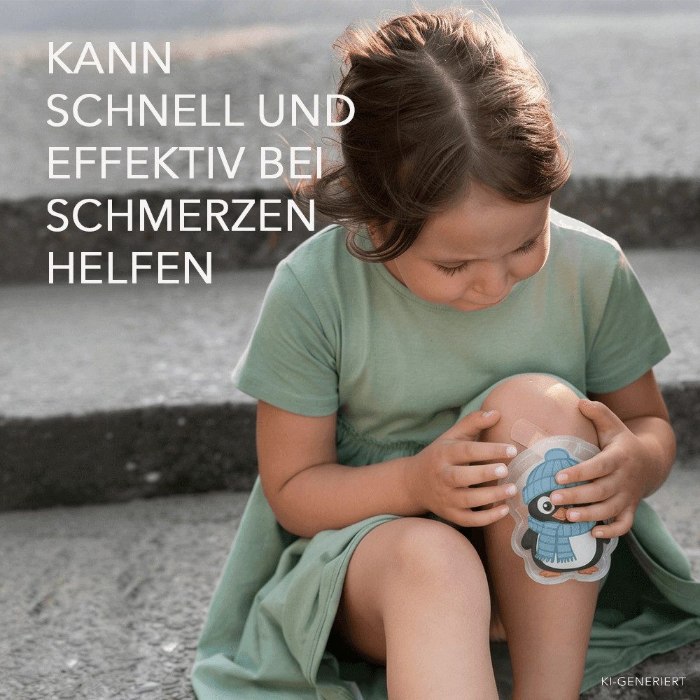 IEA Medical Kalt-Warm-Kompresse Pinguin-Motive 8er-Set für die Hausapotheke, 8-tlg., wiederverwendbar, kindgerechtes Design, für Beulen & Schwellung