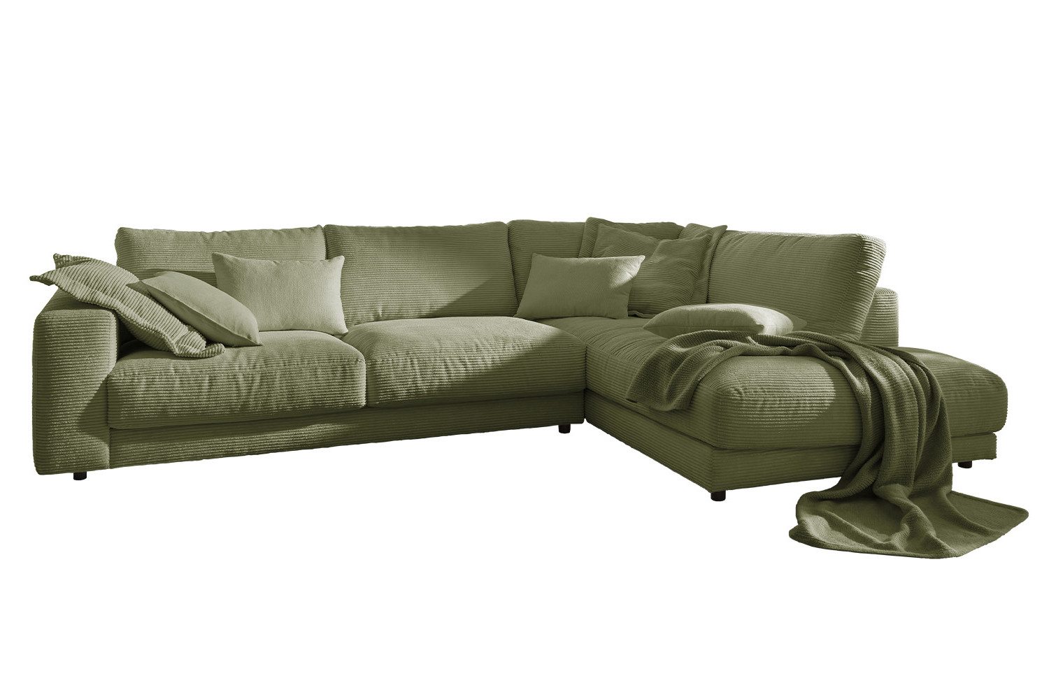 KAWOLA Ecksofa MADELINE, Couch L-Form rechts günstig online kaufen