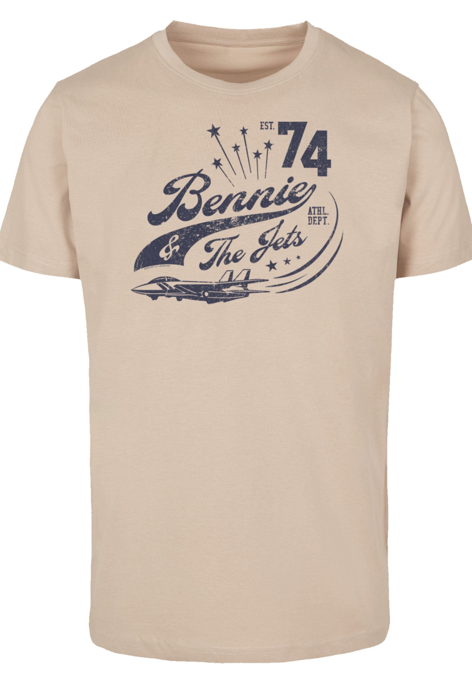 F4NT4STIC T-Shirt Elton John Bennie And The Jets Musik, Band, Logo,  Körperbetonter, langer und schmaler Schnitt