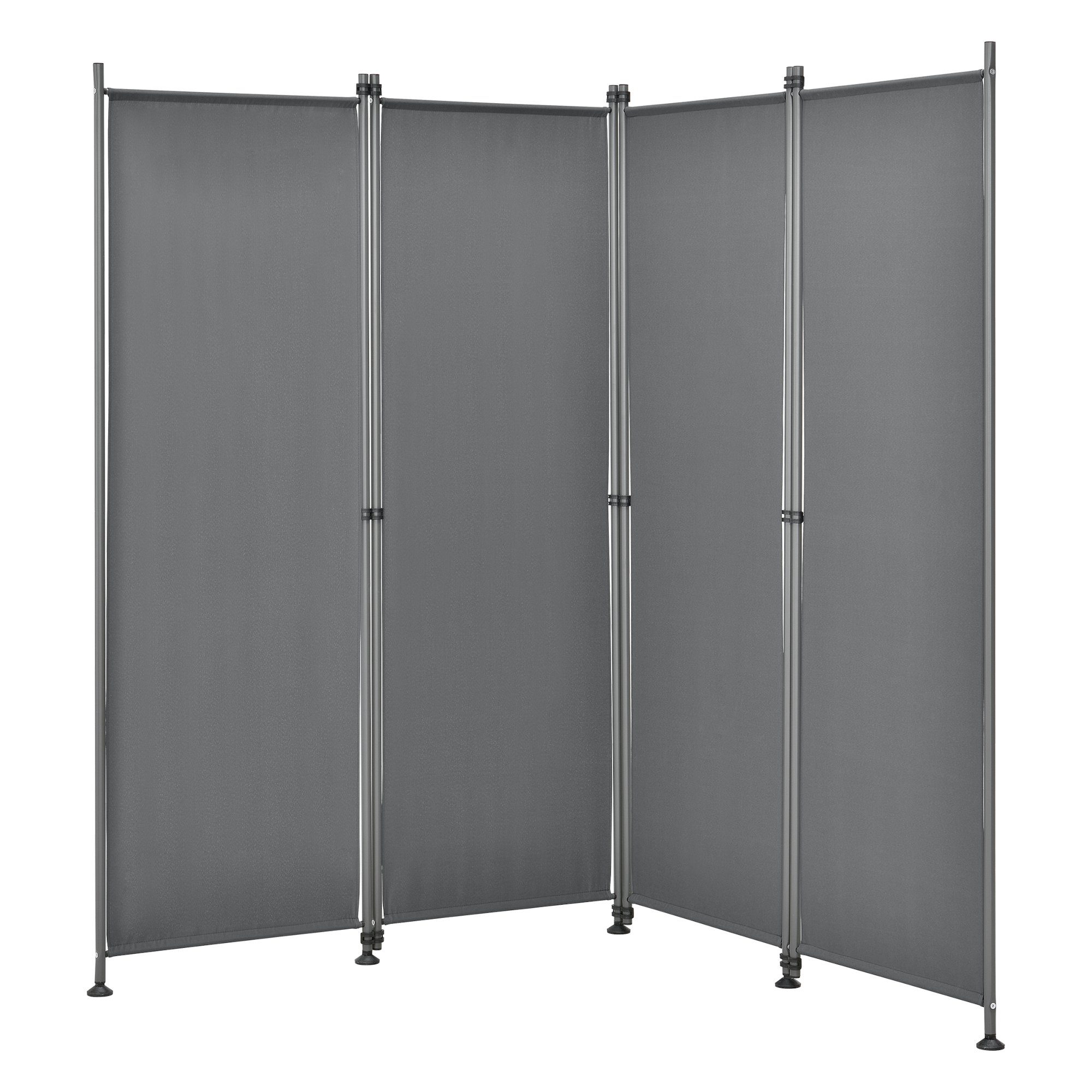 pro.tec Paravent, »Modica« Trennwand Outdoor Sichtschutz 170x215cm Mittelgrau