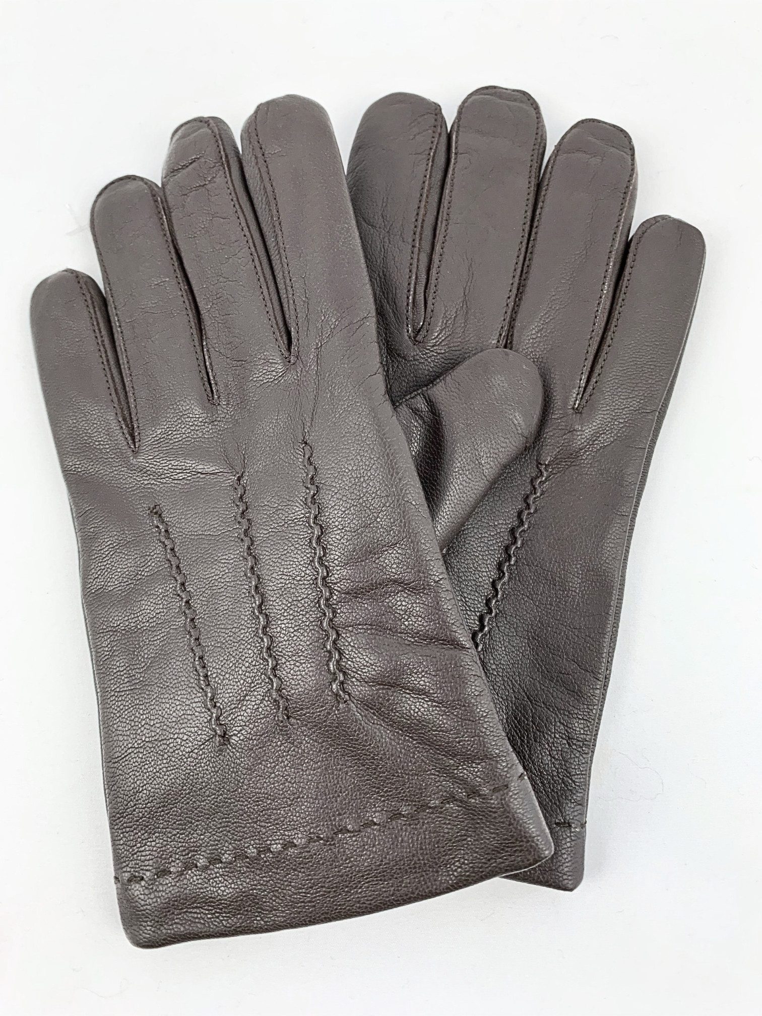 ZEBRO Lederhandschuhe Herren Lederhandschuhe aus Nappaleder Schafsleder-Handschuhe mit Polyesterfutter