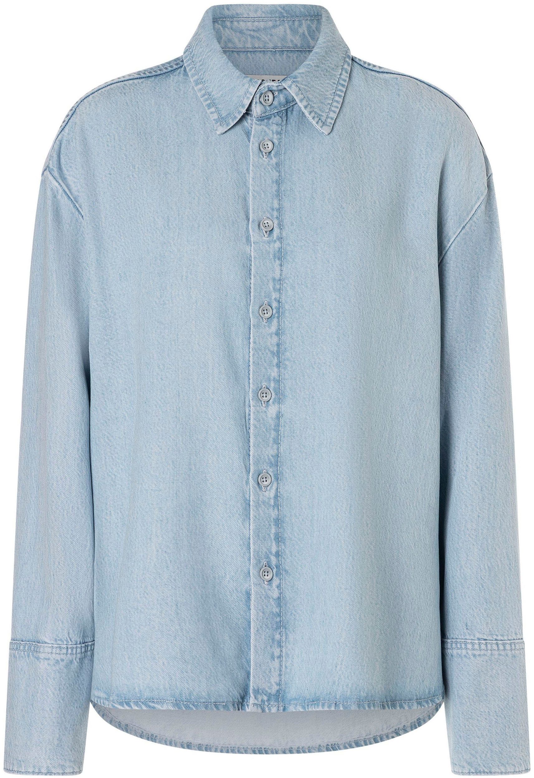 MAC Jeansbluse OVER SHIRT mit breiter Manschette