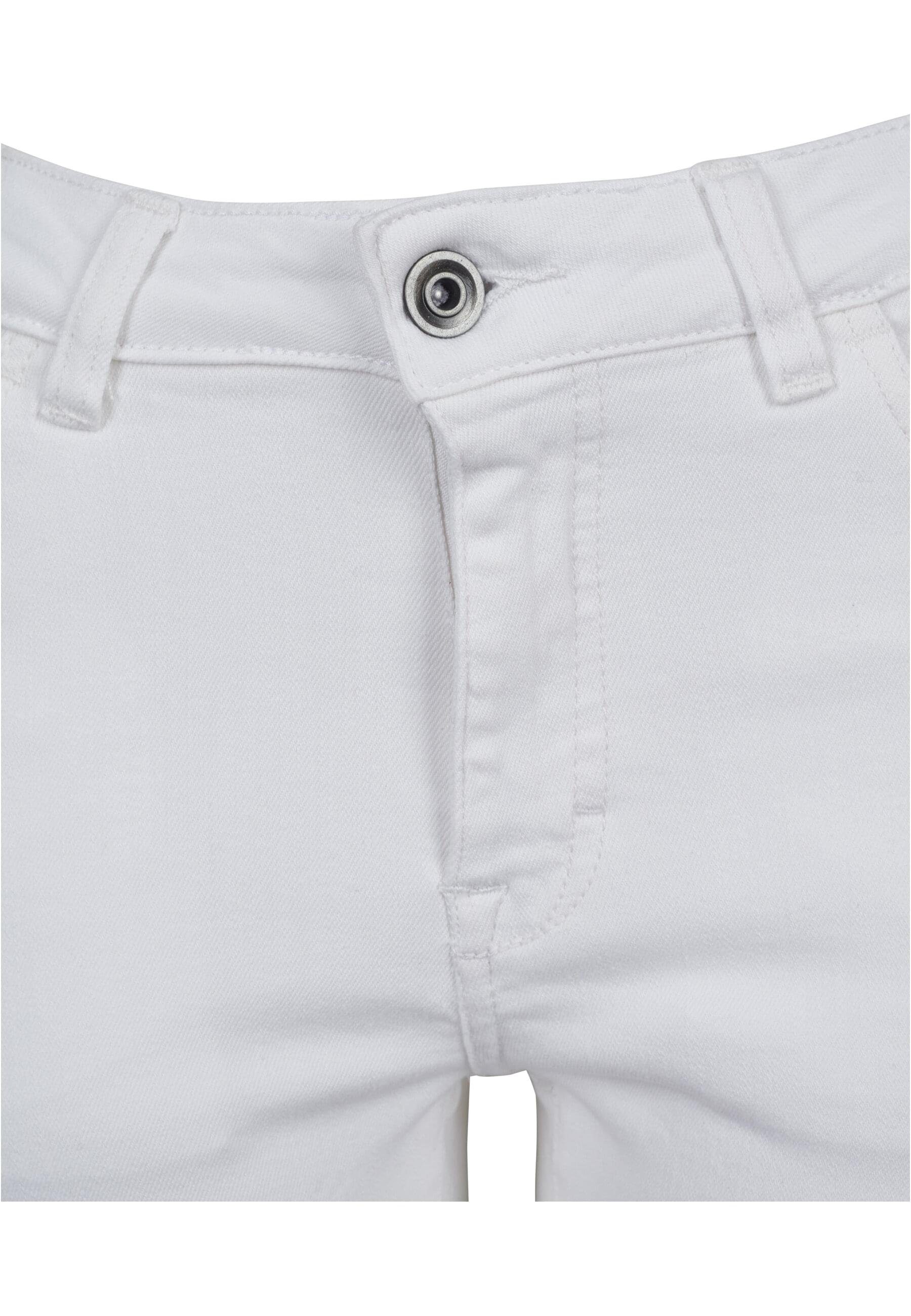 Ladies Skinny Jeans Up Lace URBAN CLASSICS white Pants Bequeme Damen Denim (1-tlg)