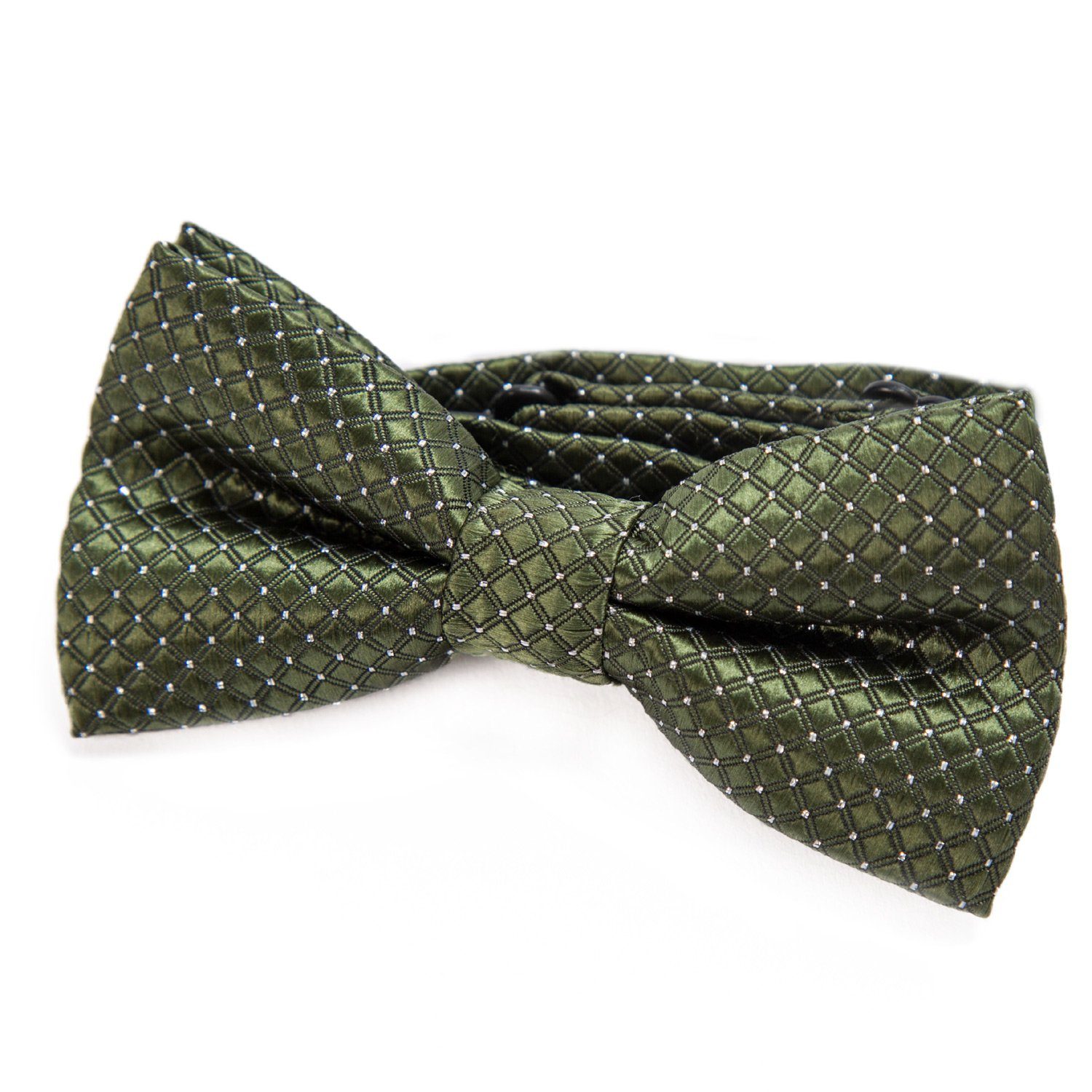 DonDon Kinderfliege Kinder Jungen Fliege 9 x 4,5 cm (Packung, 1-St) bereits gebunden, verstellbar, mit glänzenden Punkten