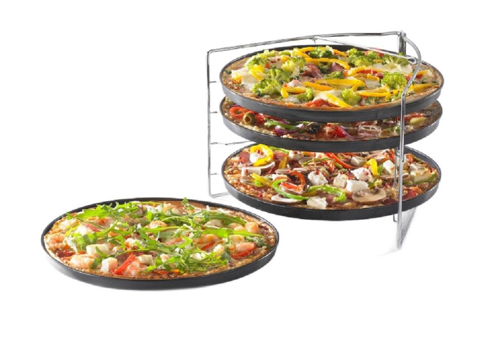 Pizzablech Pizza Backset Backlech Set 5 tlg. Made in Germany Backofen