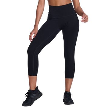 2xU 7/8-Leggings Kompressionshose knöchellang (1-tlg) Hi-Rise Bund / leichte Kompression / zwei seitliche Taschen