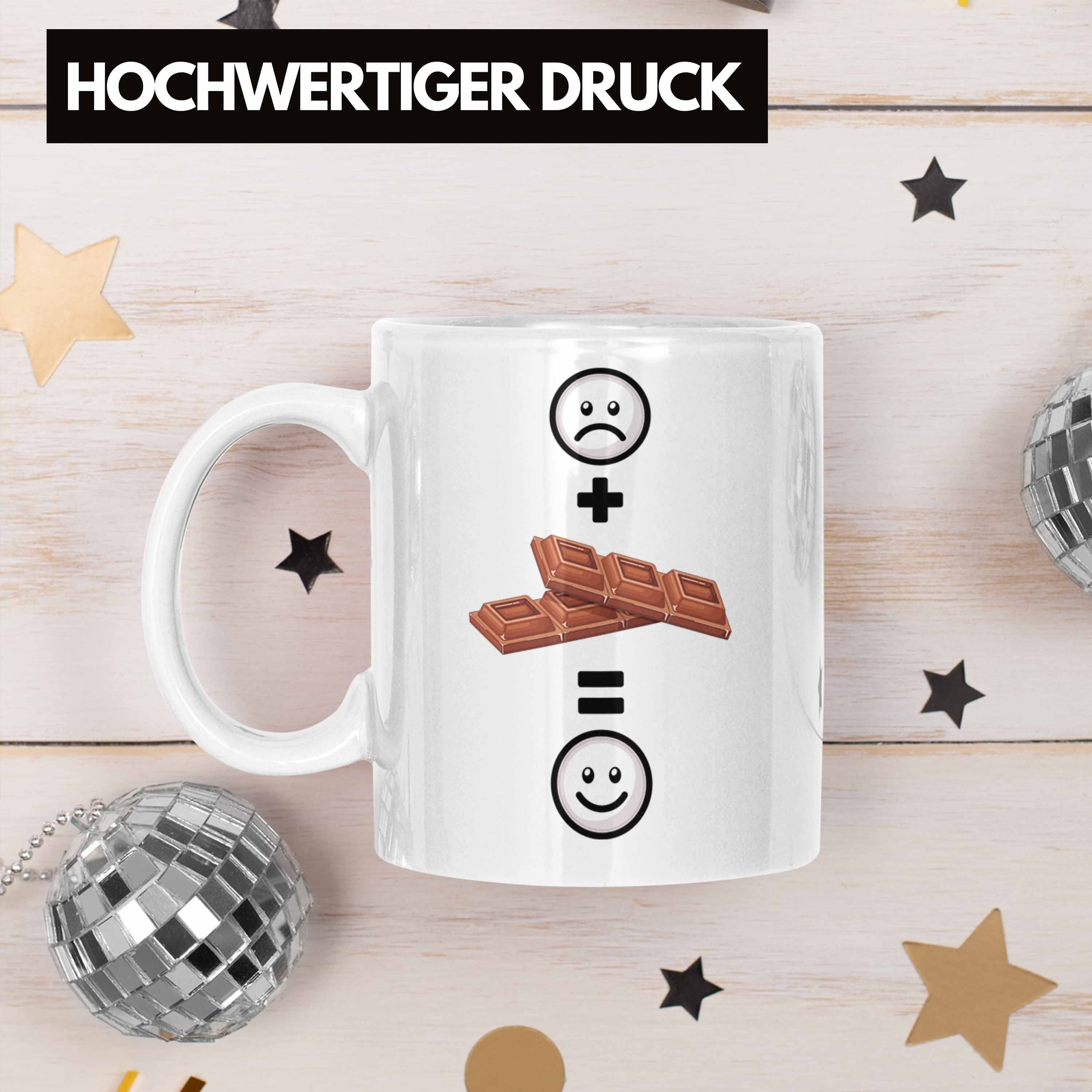 Weiss für Lustige Trendation Geschenkidee Tasse Schokolade :( Tasse Geschenk Schoko-Liebhaber