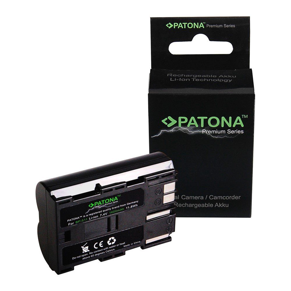Patona 2x Akku für Canon NB-10L NB10L Kamera-Akku Ersatzakku Kameraakku 750  mAh (7,4 V, 2 St), Powershot SX40 HS SX-40HS SX40HS G16