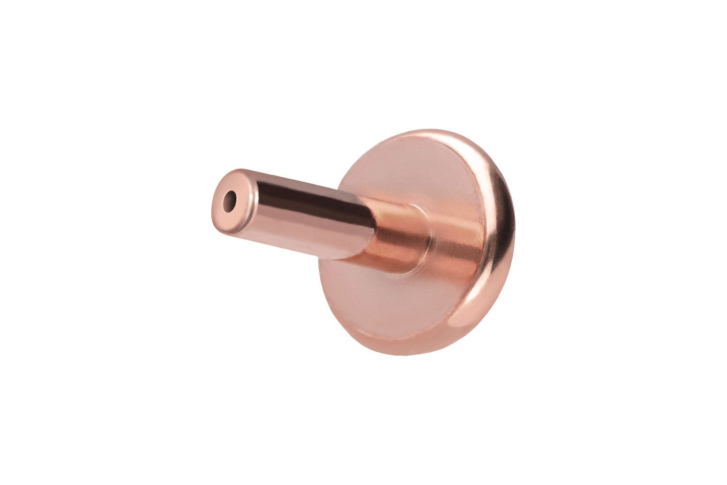 PIERCINGLINE Piercing-Set Titan Labret mit Push Fit ohne Kugel (Labrets, 1-tlg)
