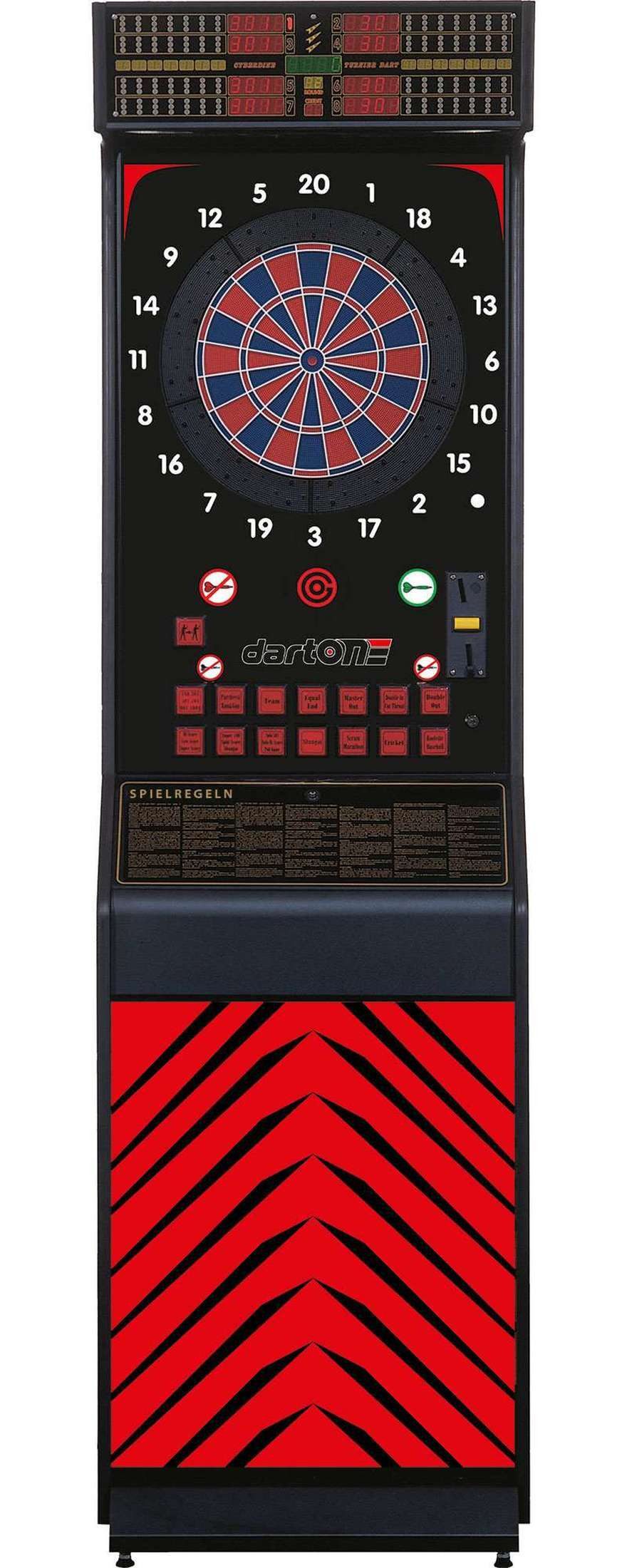 Dartone Dartautomat Dartone Turnier Pro Dartautomat Standgerät mit Münzmechanik