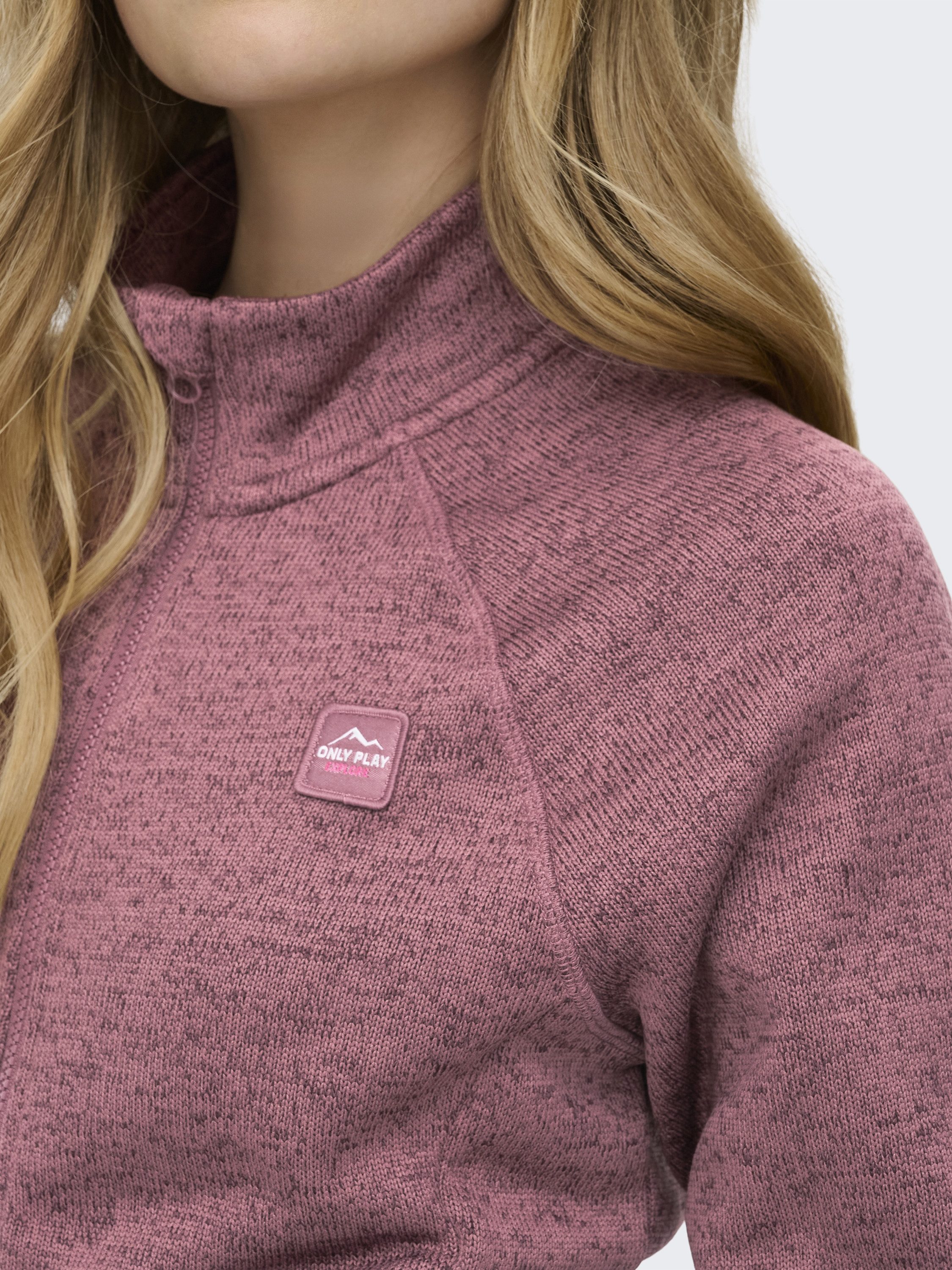 ONLY Play Strickfleecejacke lLS KNIT FLEECE JCK