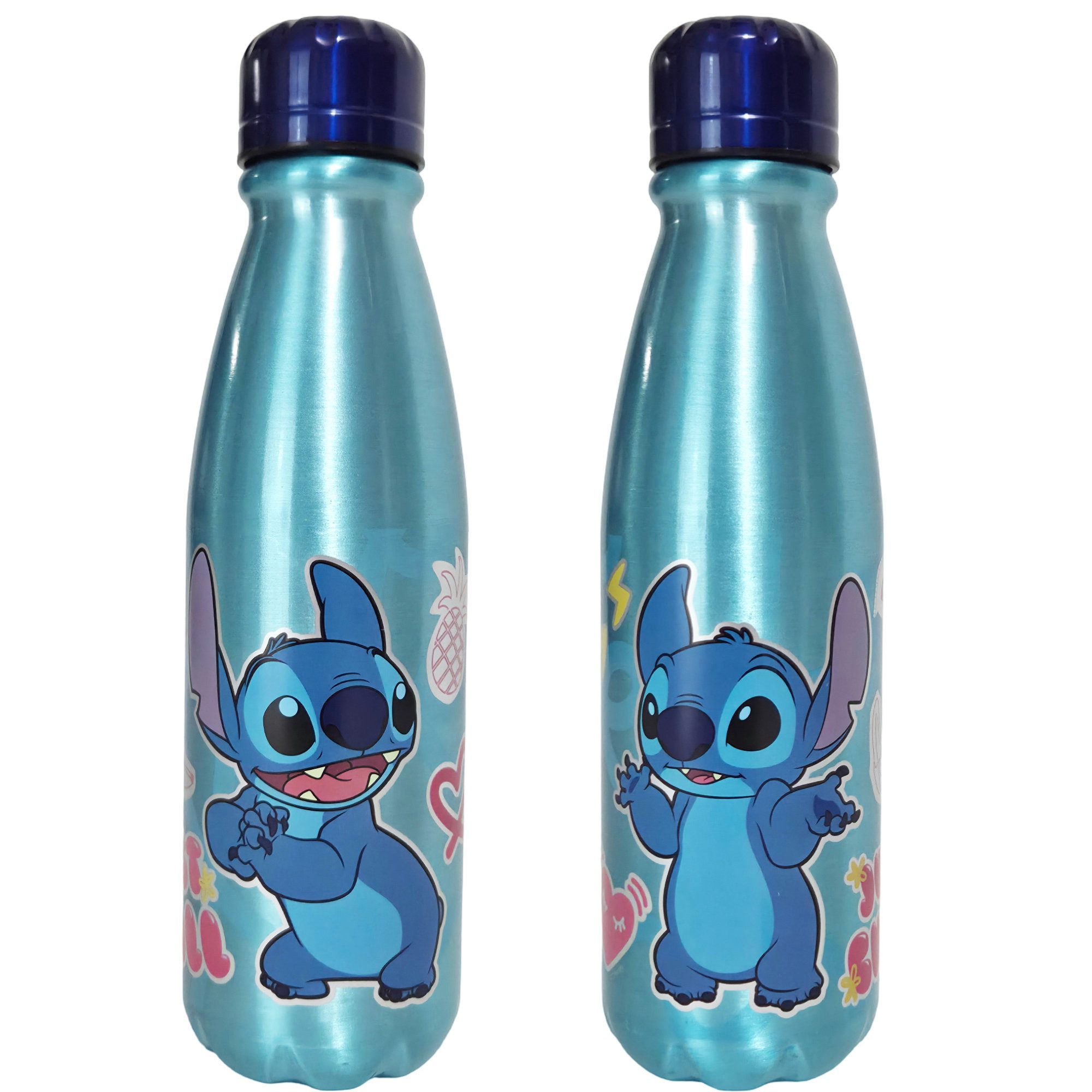 Disney Trinkflasche Disney Stitch Kinder Aluminium Wasserflasche Flasche 600 ml
