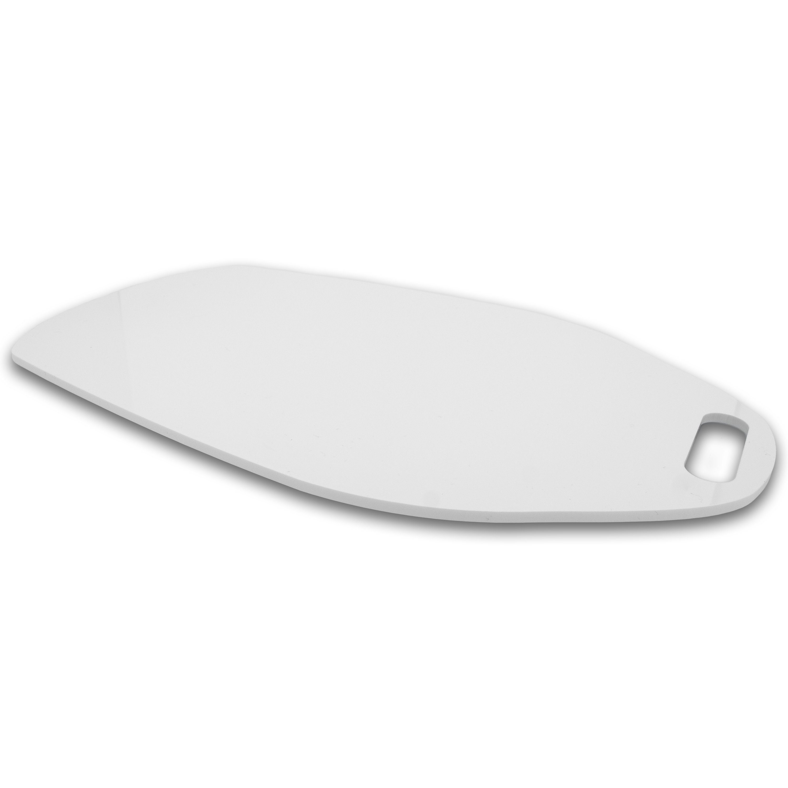 AREA17 Rollbrett Gleitbrett aus Acryl 38x22cm für KitchenAid, Teflongleiter für leichtes Verschieben und Gummifüße für festen Stand