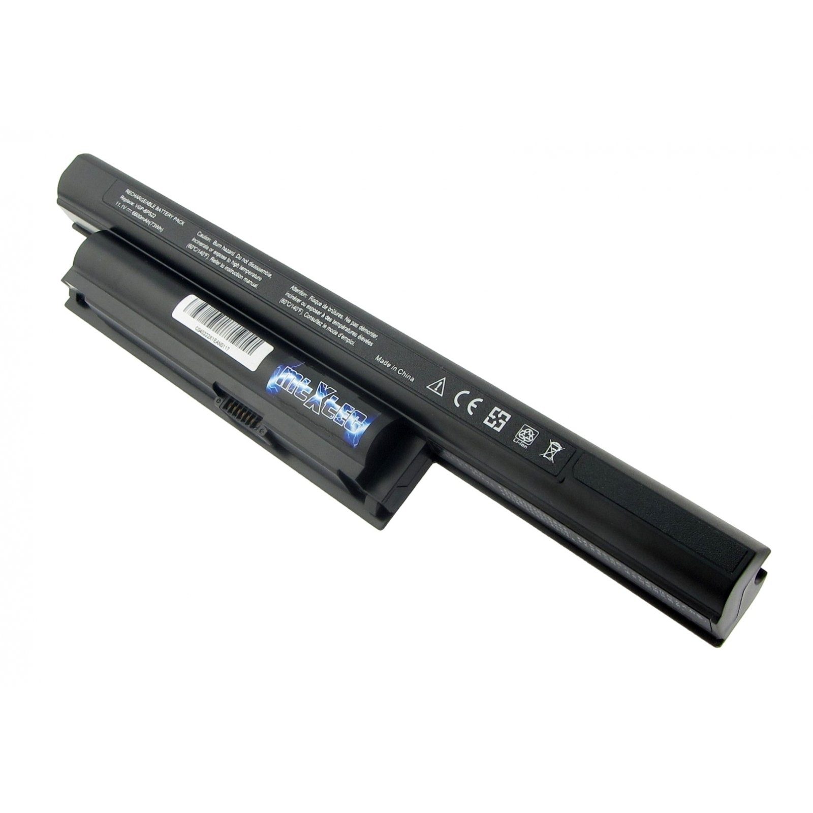 Zellen, Wh, Vaio SONY Akku VPC-EB3E1E/WI, 10.8V, Laptop-Akku, 9 für 71 6600mAh MTXtec LiIon, Lithium-Ionen Hochkapaz (LiIon)