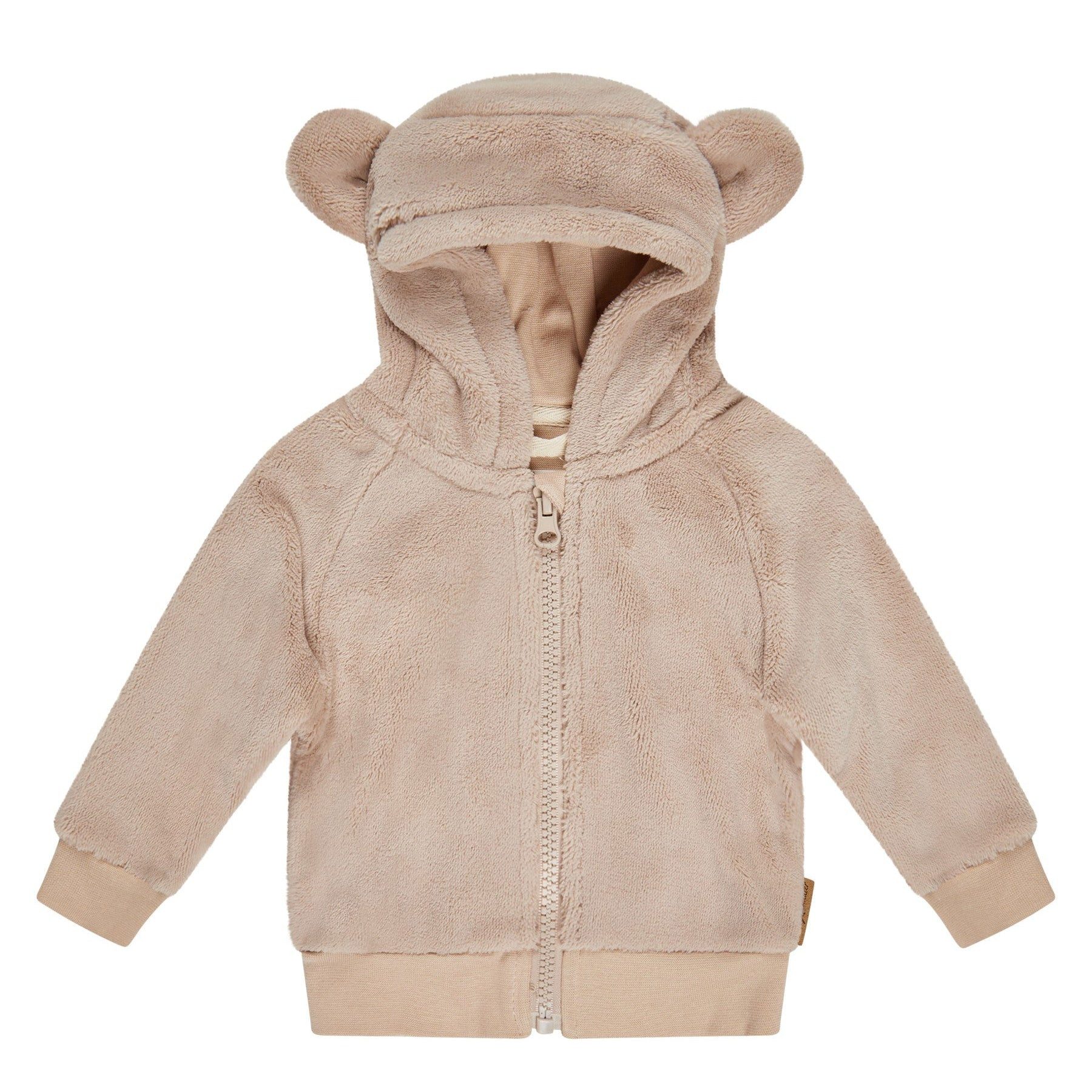 Sterntaler® Kapuzenplüschjacke Babyjacke Teddy mit Kapuze