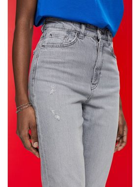 edc by Esprit 7/8-Jeans Jeans mit hohem Bund und offenem Saum