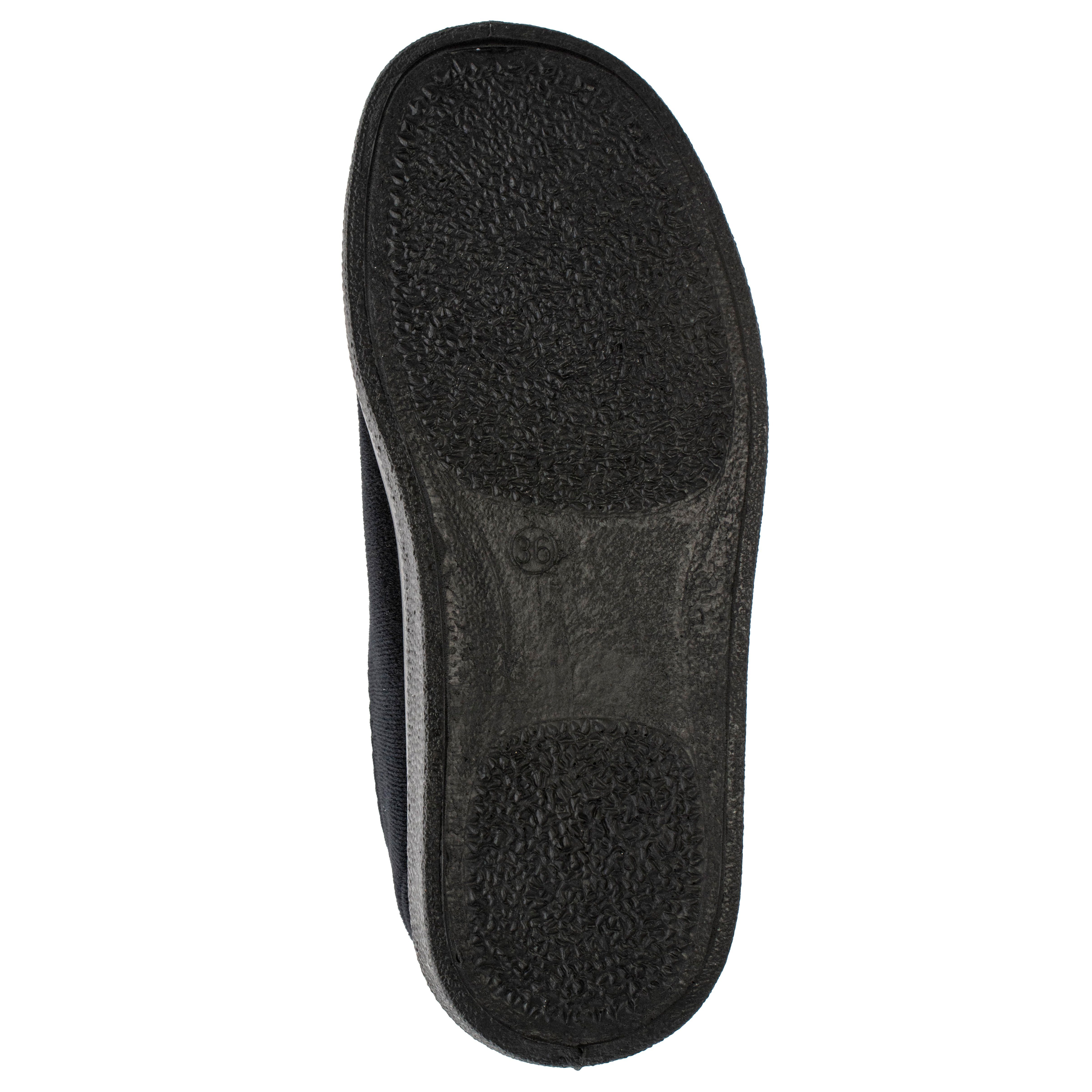 Fischer-Markenschuh Ortho Hausschuh mit Klettverschluss, Weite K, Einlegesohle herausnehmbar