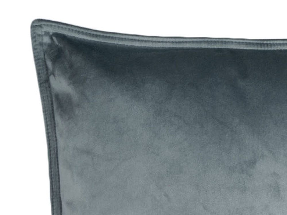 beties Kissenbezug Samt&Sonders, (1 Stück), längliche Samt Kissenhülle ca. 30x70 cm stein-grau