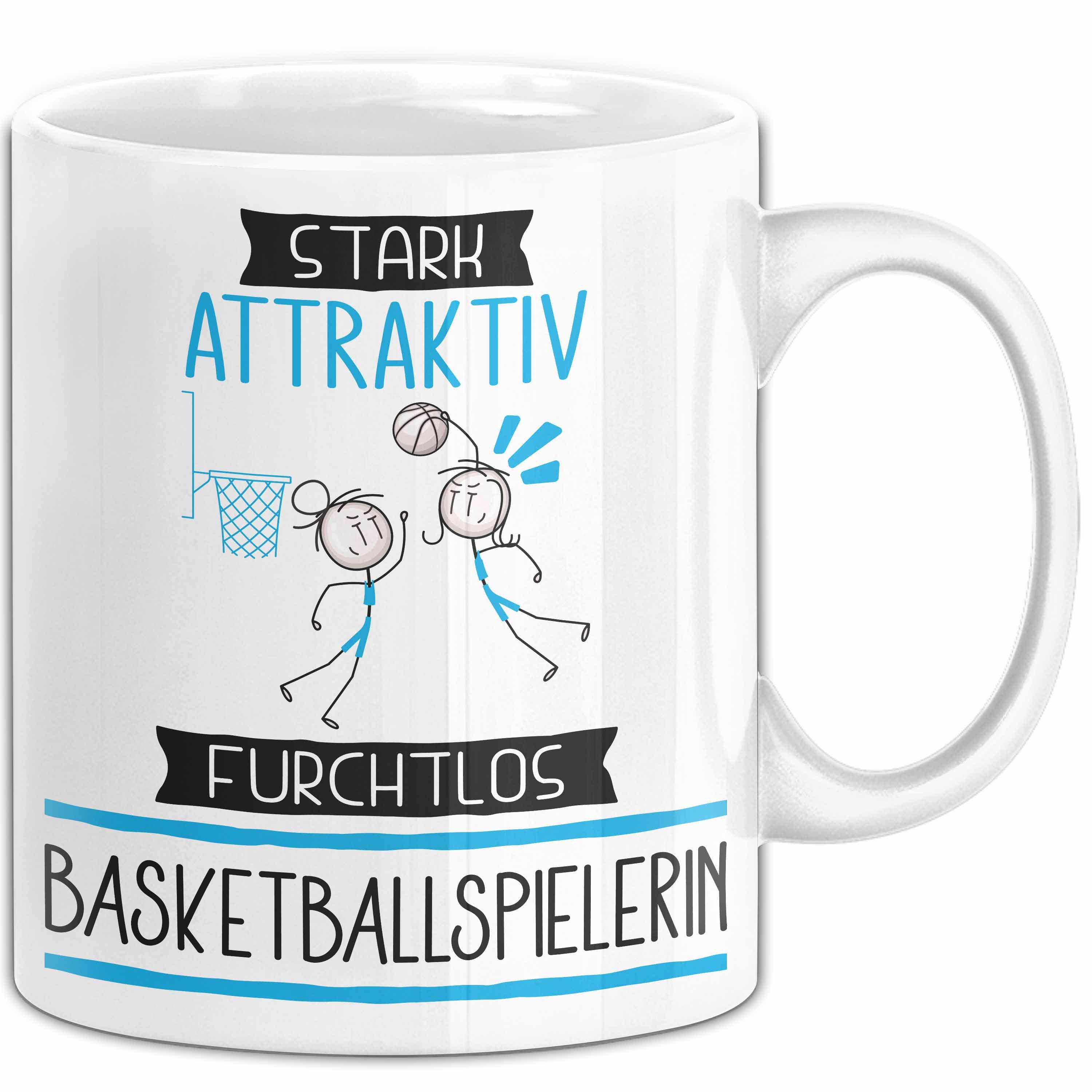 Trendation Tasse Basketballspielerin Tasse Geschenk Becher Stark Attraktiv Furchtlos