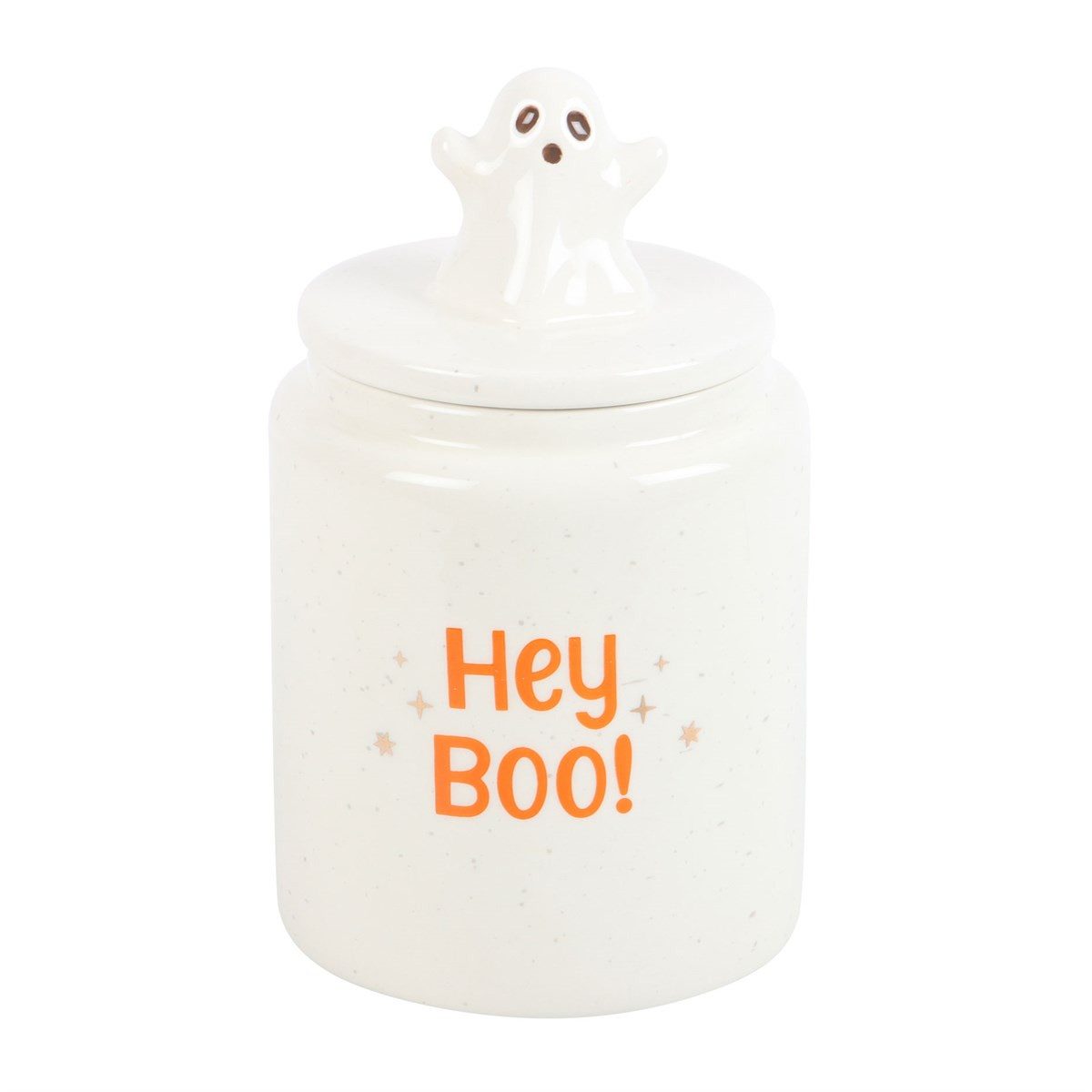 Something Different Aufbewahrungsdose Süßer Geister Kürbis Vorratsdose Keksdose Halloween 17 cm (Einzelstück, Süßer Geister Kürbis Vorratsdose Keksdose Halloween 17 cm)