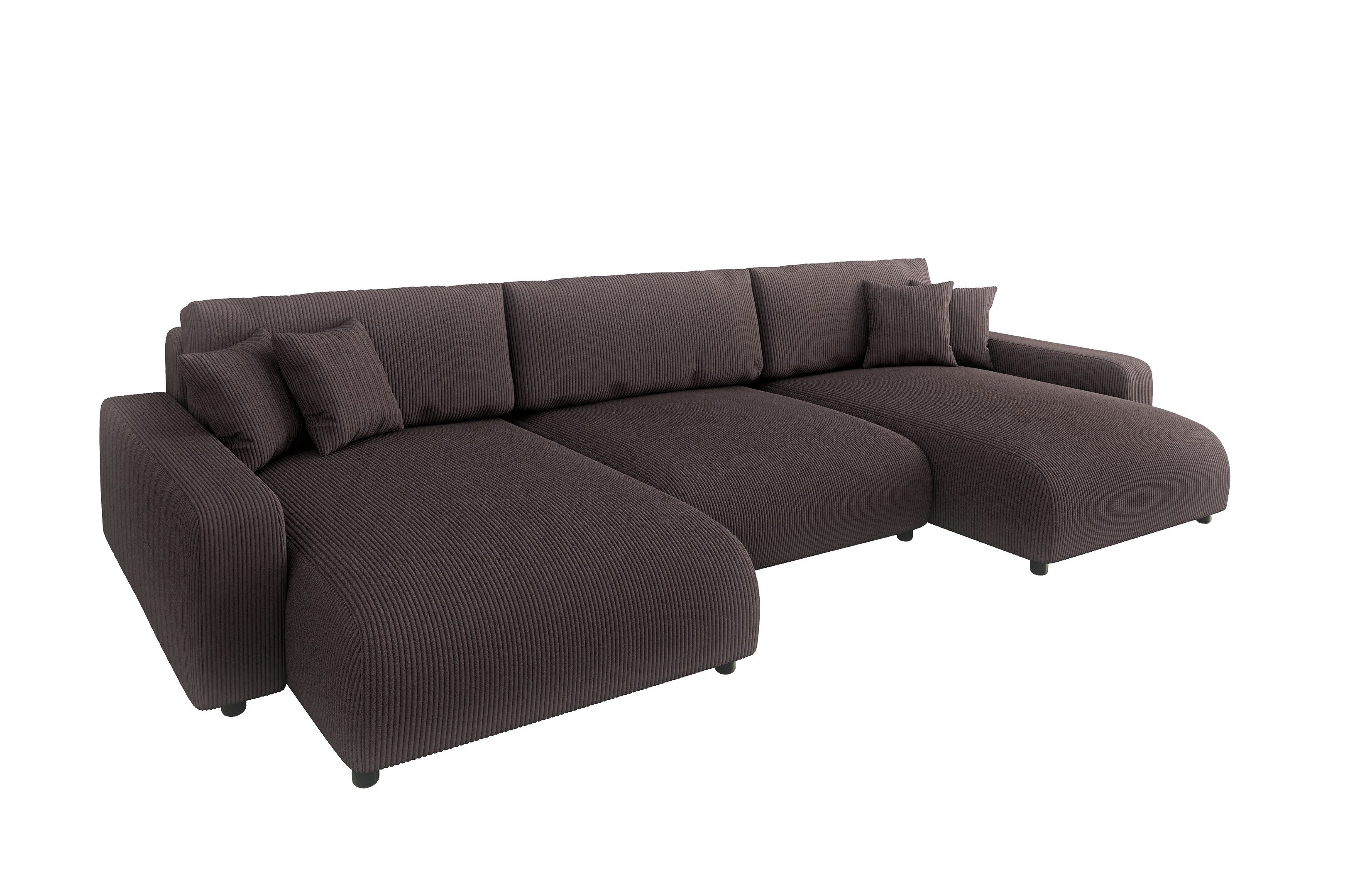 S-Style Möbel Wohnlandschaft Emma mit Schlaffunktion günstig online kaufen