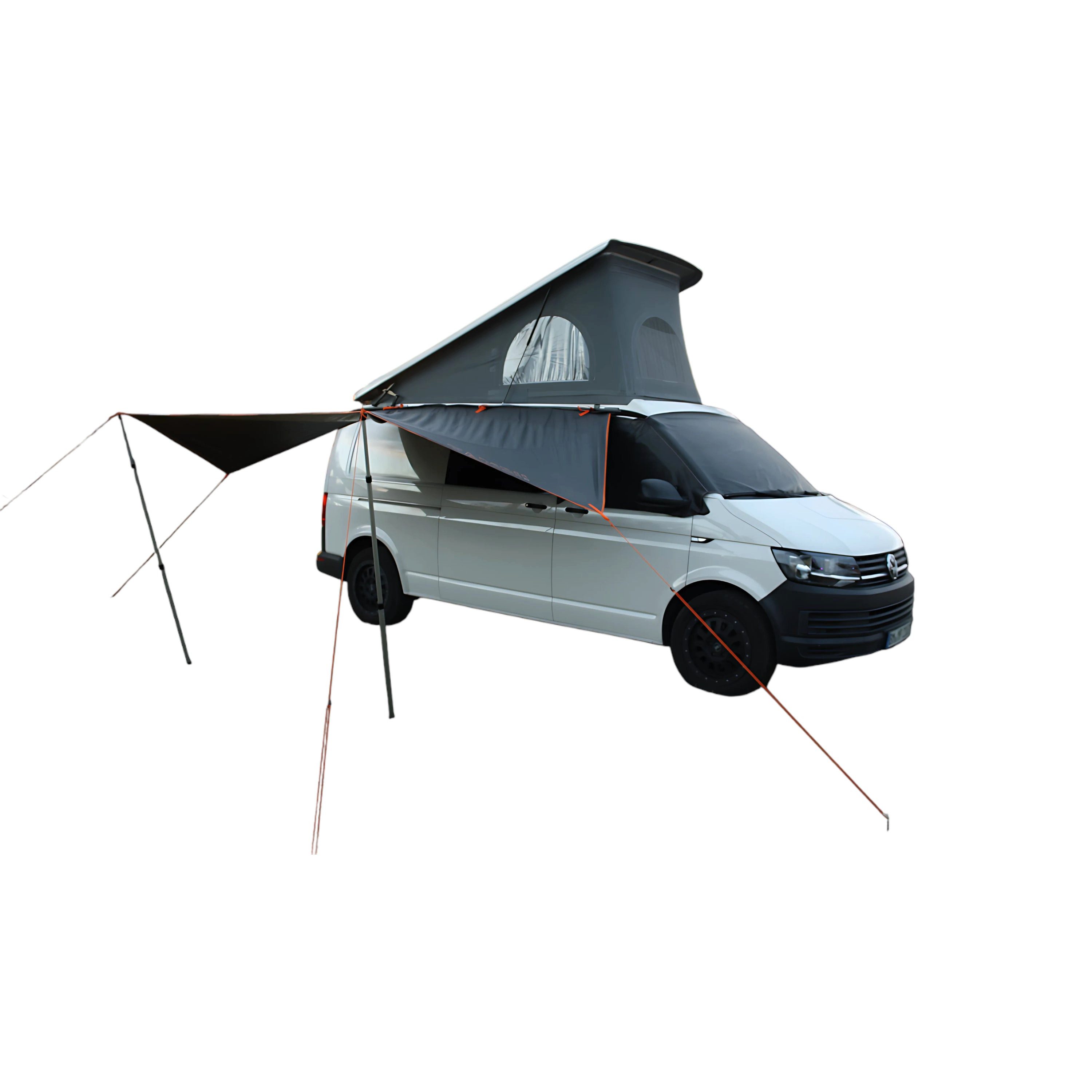Tambu Kuppelzelt SAURASKA, durchdachtes Sonnensegel für Bus und Campervan