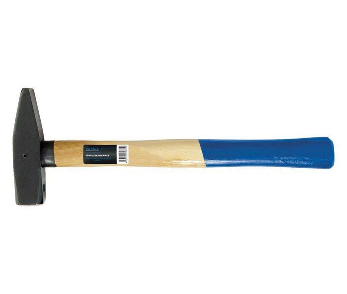 SW-STAHL Hammer SW-Stahl 50905L Schlosserhammer 500 g mit Hickory-Holzstiel mit Stielschutz
