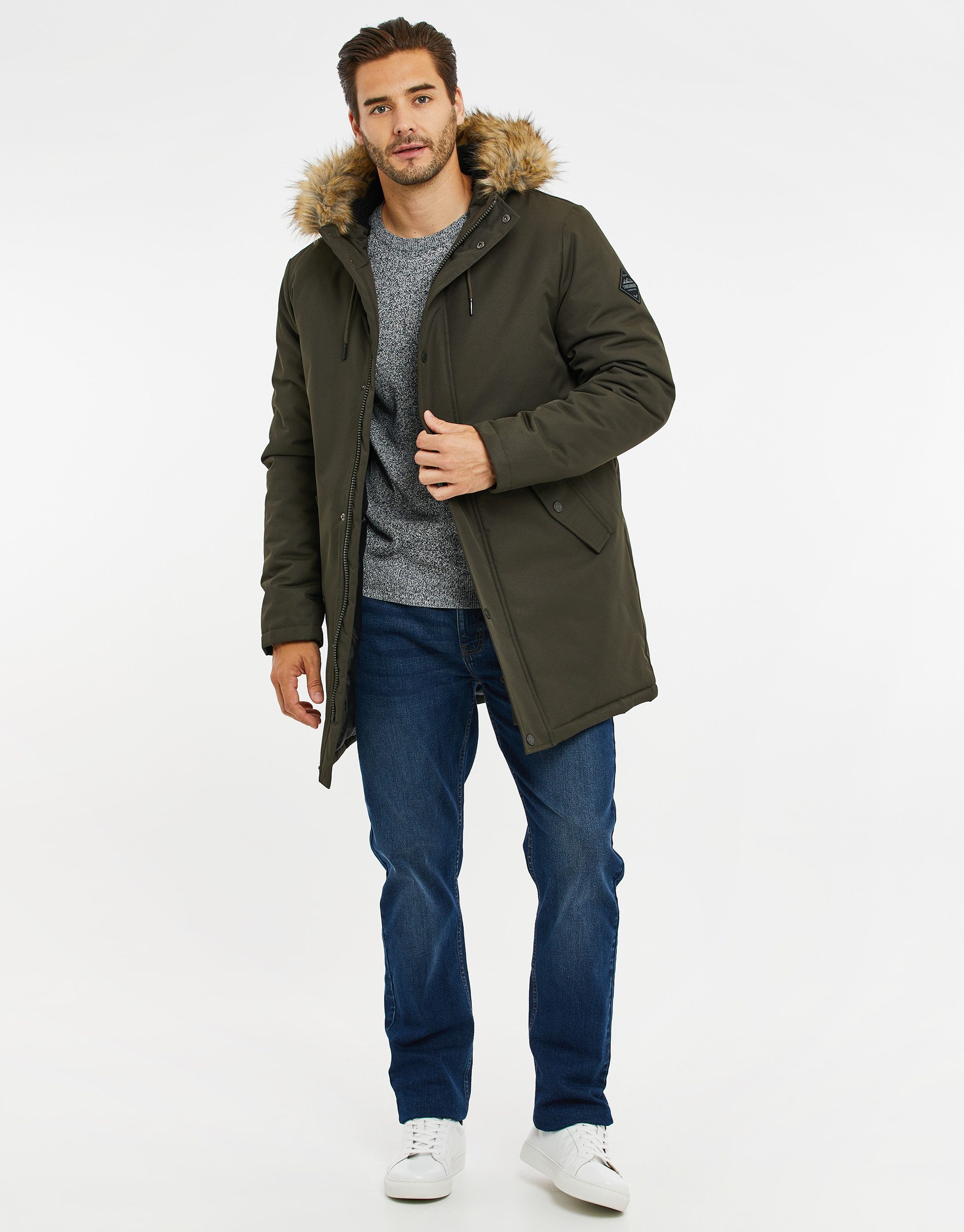 Threadbare Parka THB Jacket Clarkston (1-St) mit kuscheliger Kapuze