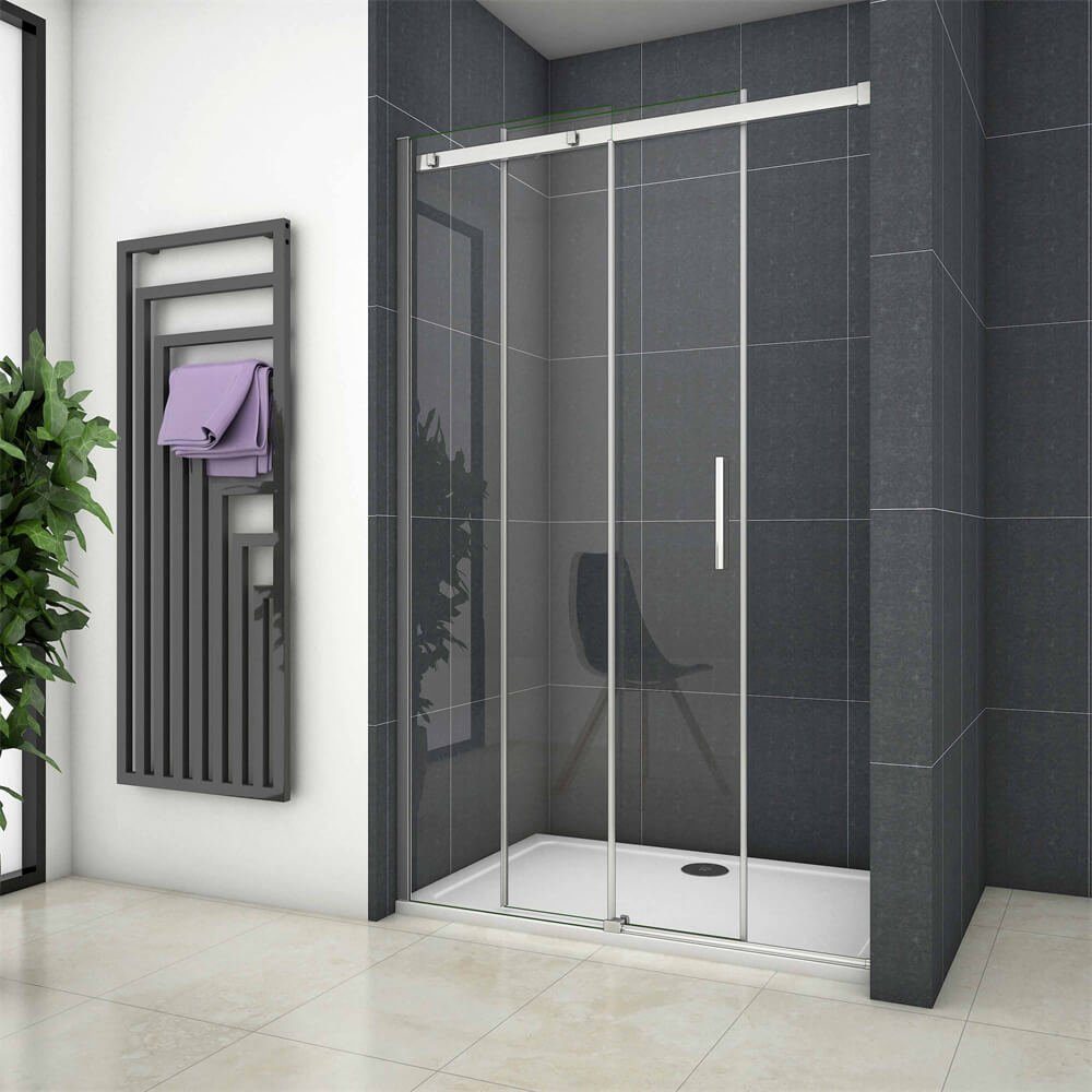 duschspa Dusch-Schiebetür 195cm Schiebetür Nischentür Glastür günstig online kaufen