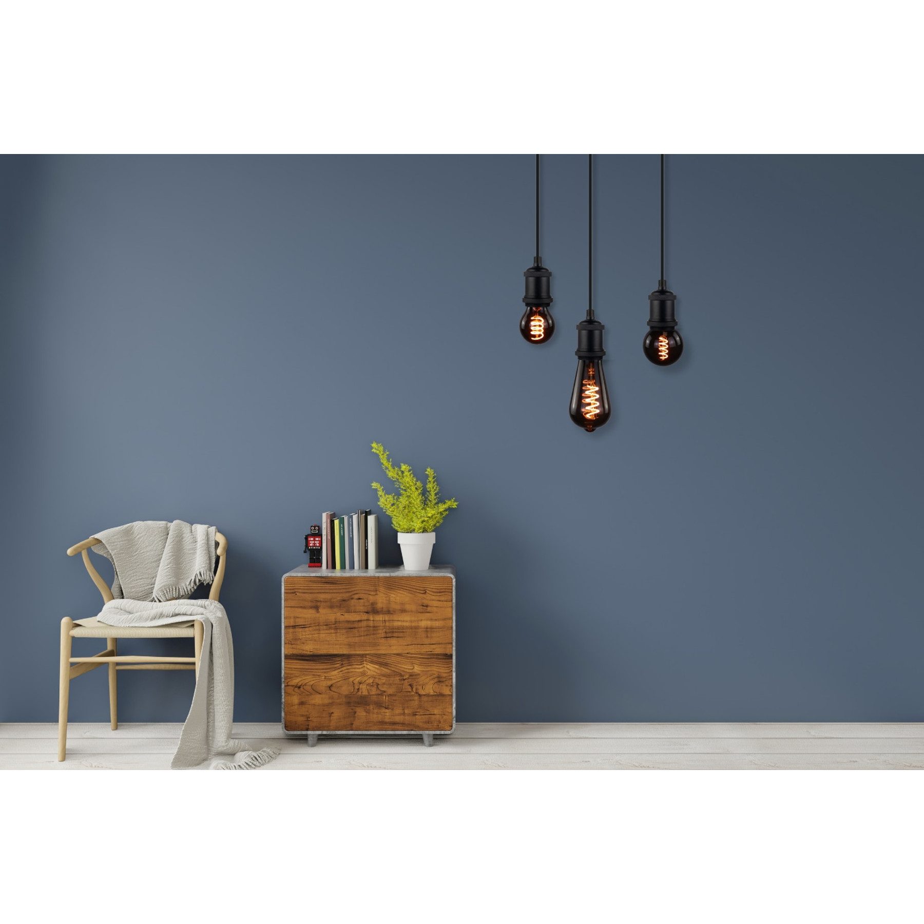 LUXULA LED-Leuchtmittel LUXULA LED-Filament-Lampe, SPIRAL, Bulb, günstig online kaufen