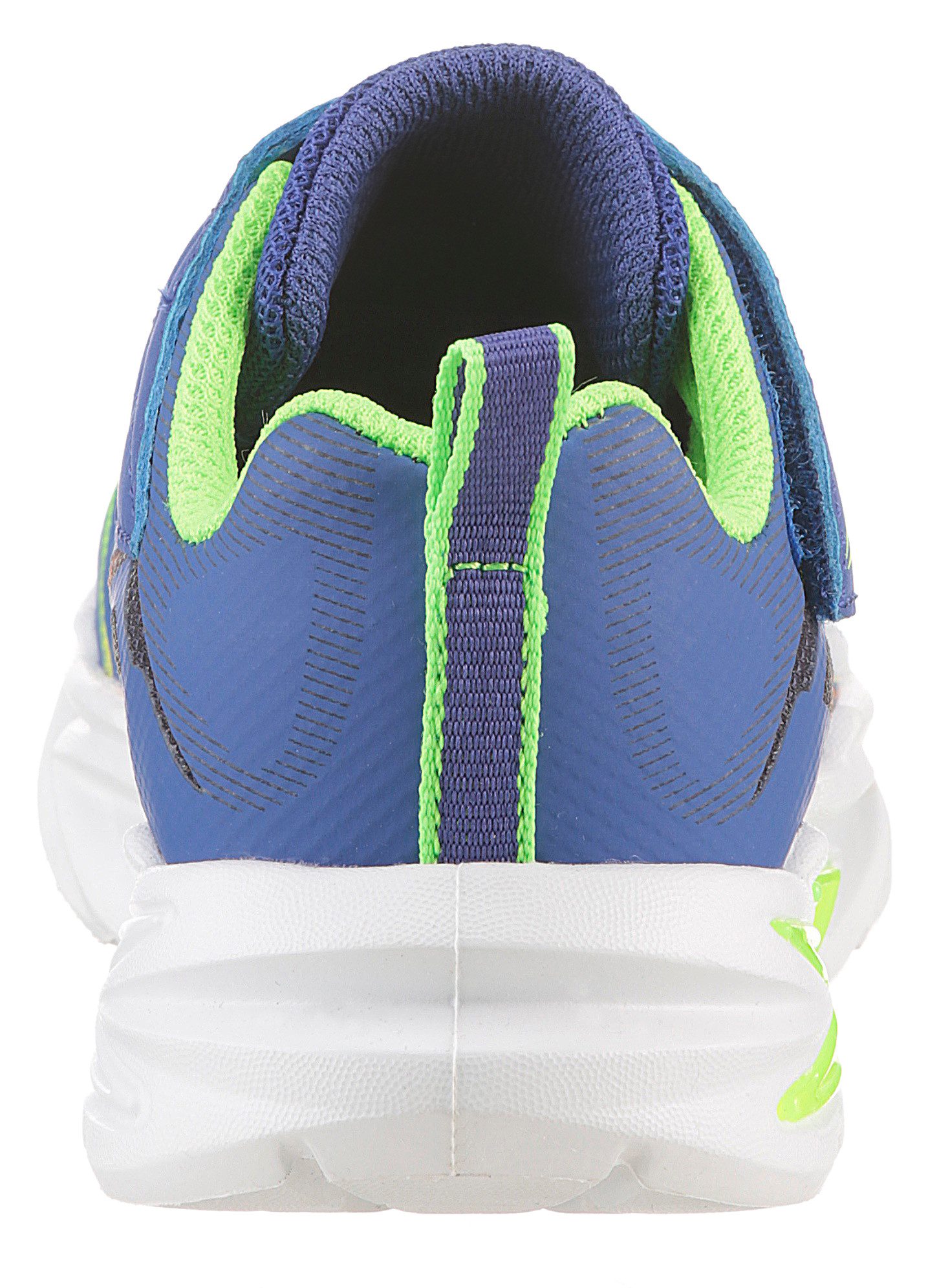 Skechers FLEX-GLOW ULTRA LIGHTS Lauflernschuh Blink,-Klettschuh zum Schlüpfen, Neon, Größenschablone zum Download