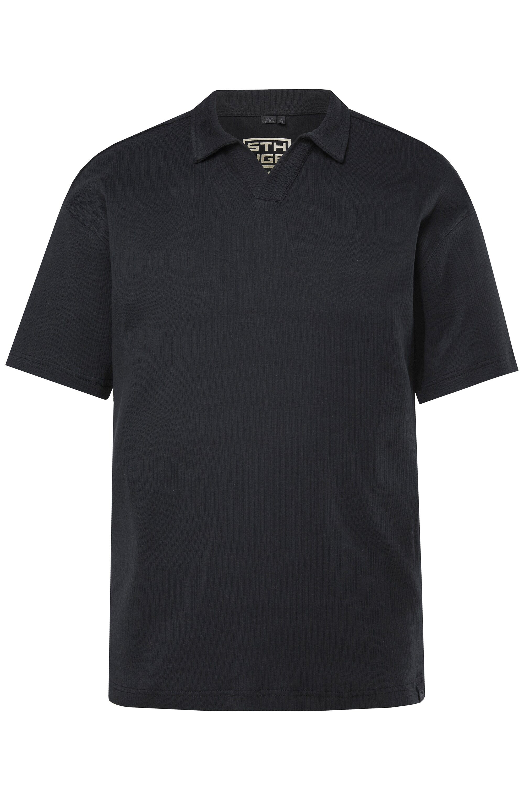 Poloshirt Poloshirt Halbarm FLEXLASTIC® oversized Rippjersey