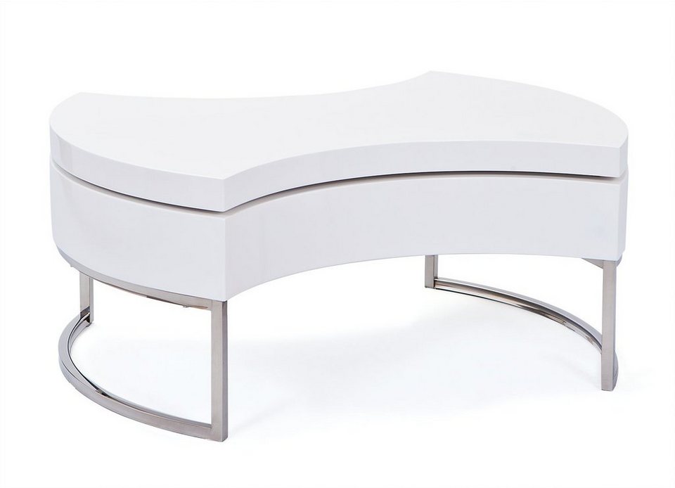 ebuy24 Couchtisch »Tour Couchtisch mit Aufbewahrung, weiss Hochglanz