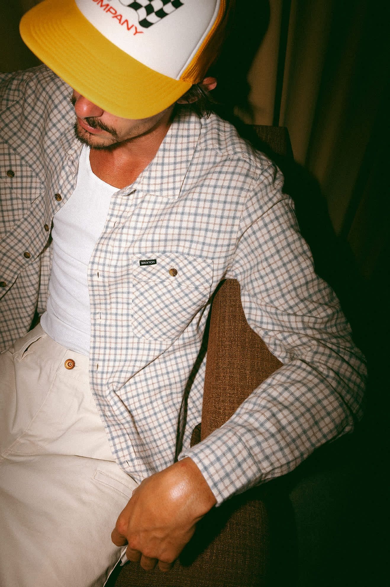 Brixton Langarmhemd Flanellhemd - kariertes Hemd - Brixton