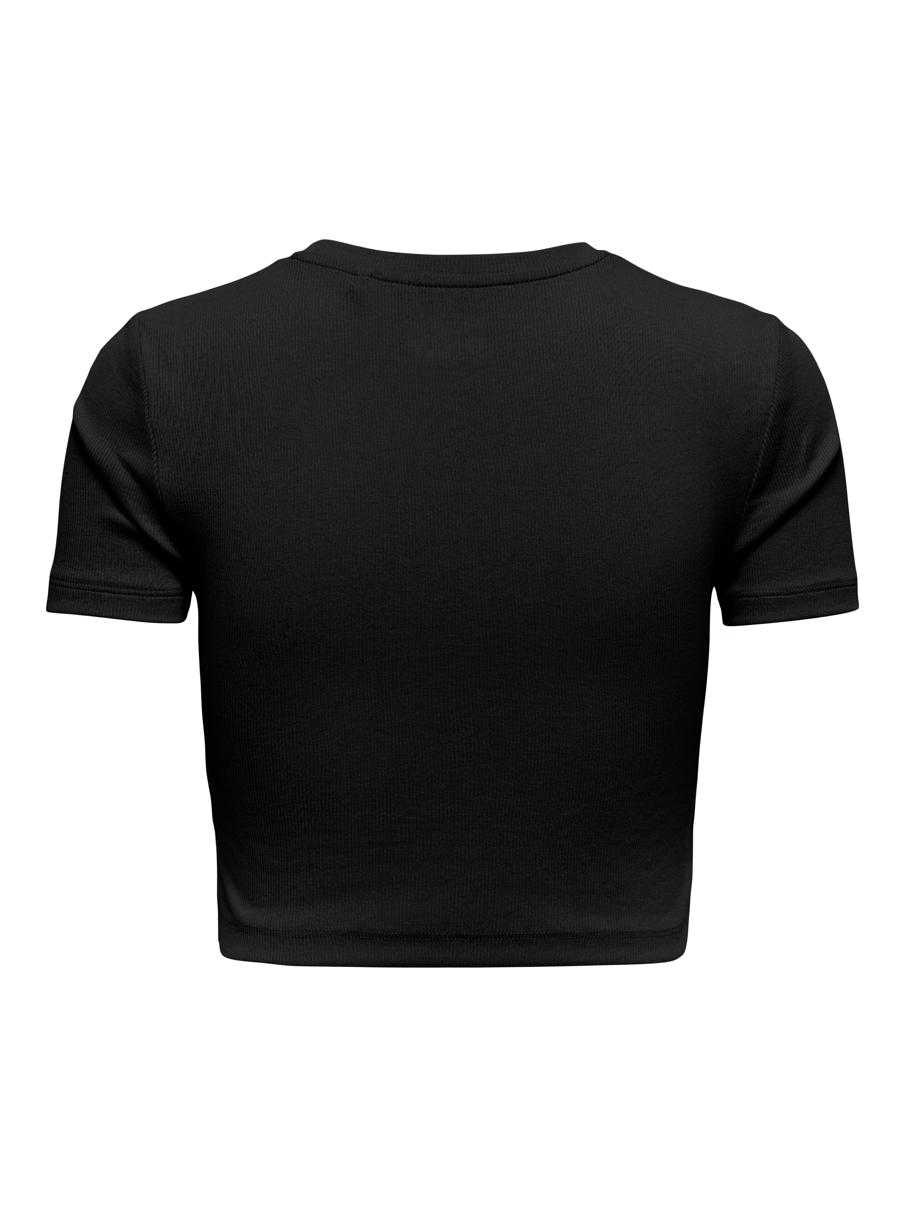ONLY Kurzarmshirt ONLBETTY S/S O-NECK SHORT TOP CC JRS softe Jerseyqualität – Bild 4 von 4