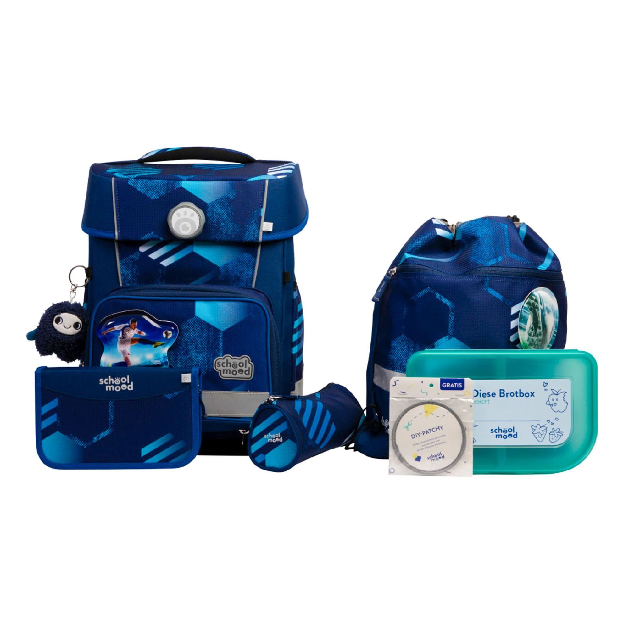 SCHOOL-MOOD® Schulranzen Champion Pro (7-tlg), PET