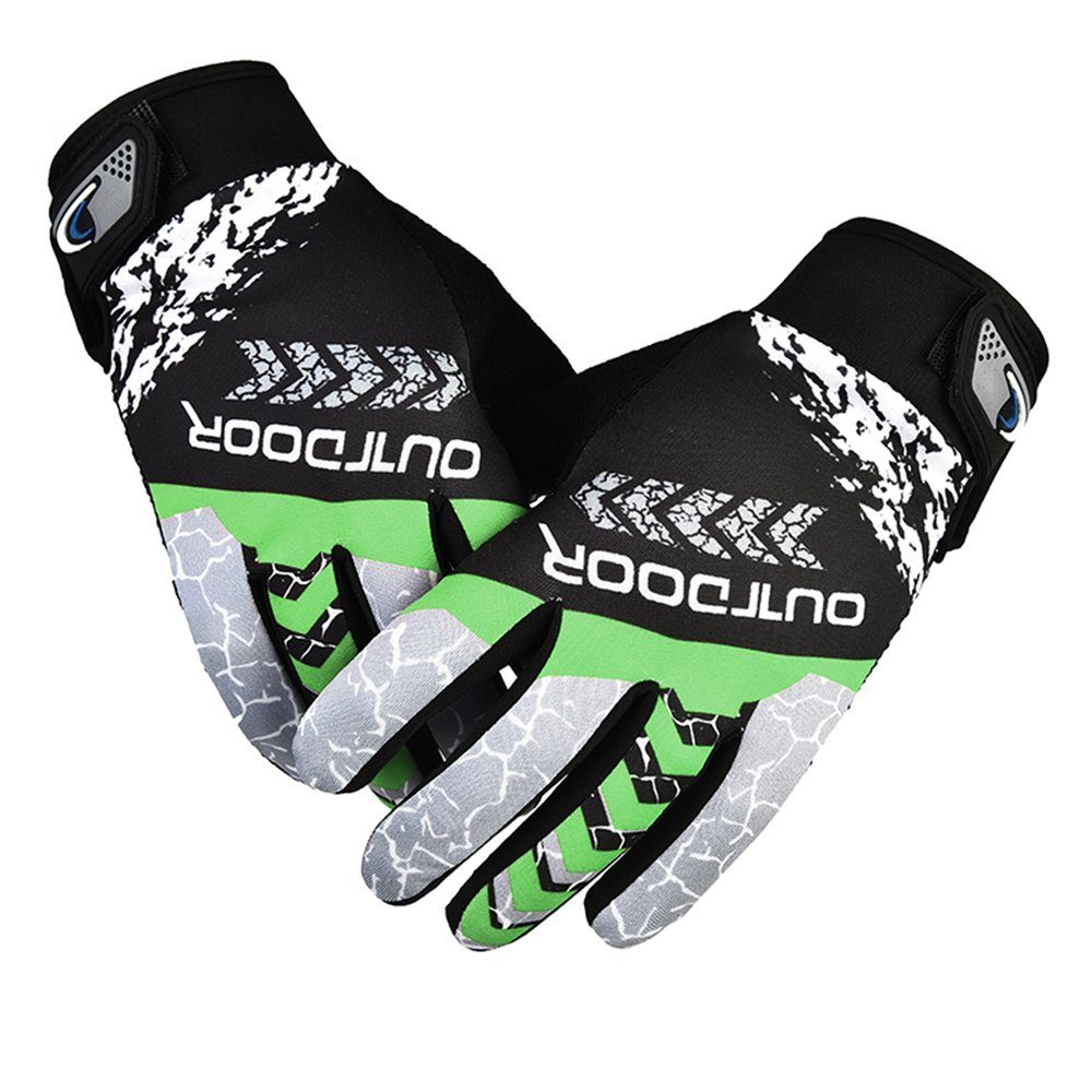 Grün Radfahren atmungsaktiv, Handschuhe Outdoor reflektierend, (Paar) LAPA elastisch HOME Sporthandschuhe Herren Handschuhe Fahrradhandschuhe Rutschfest MTB