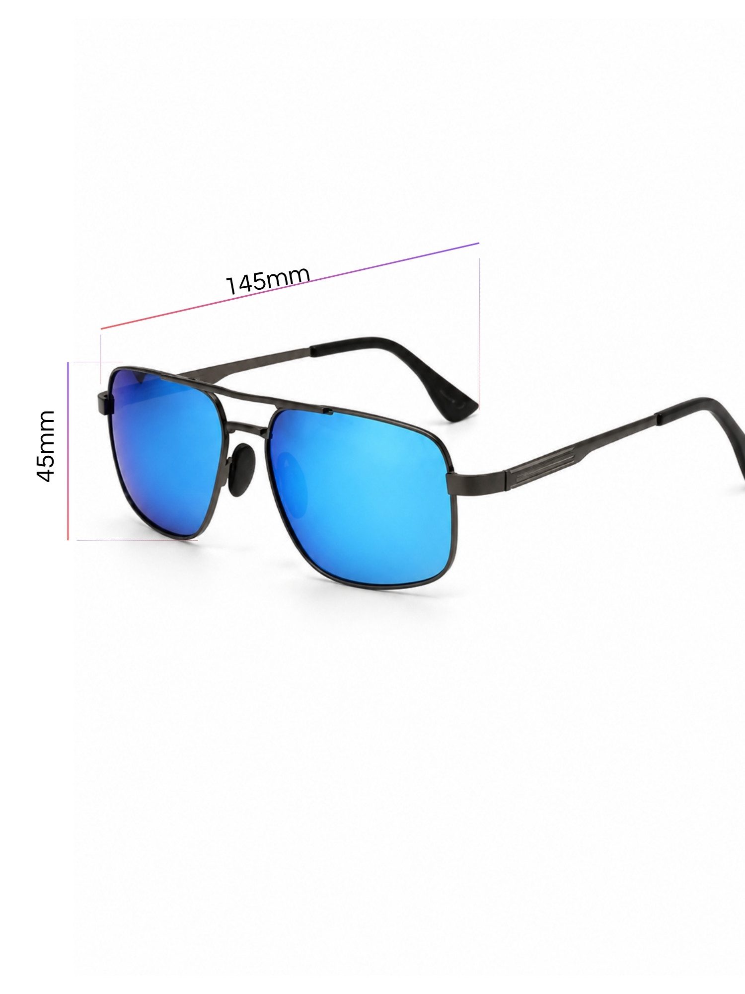 ANTALUX Sonnenbrille Polarisierte Sonnenbrille Herren/Damen, UV 400 Pilotenbrille mit Etui Unisex, Polarisierte Gläser, Inklusive Etui und Reinigungstuch