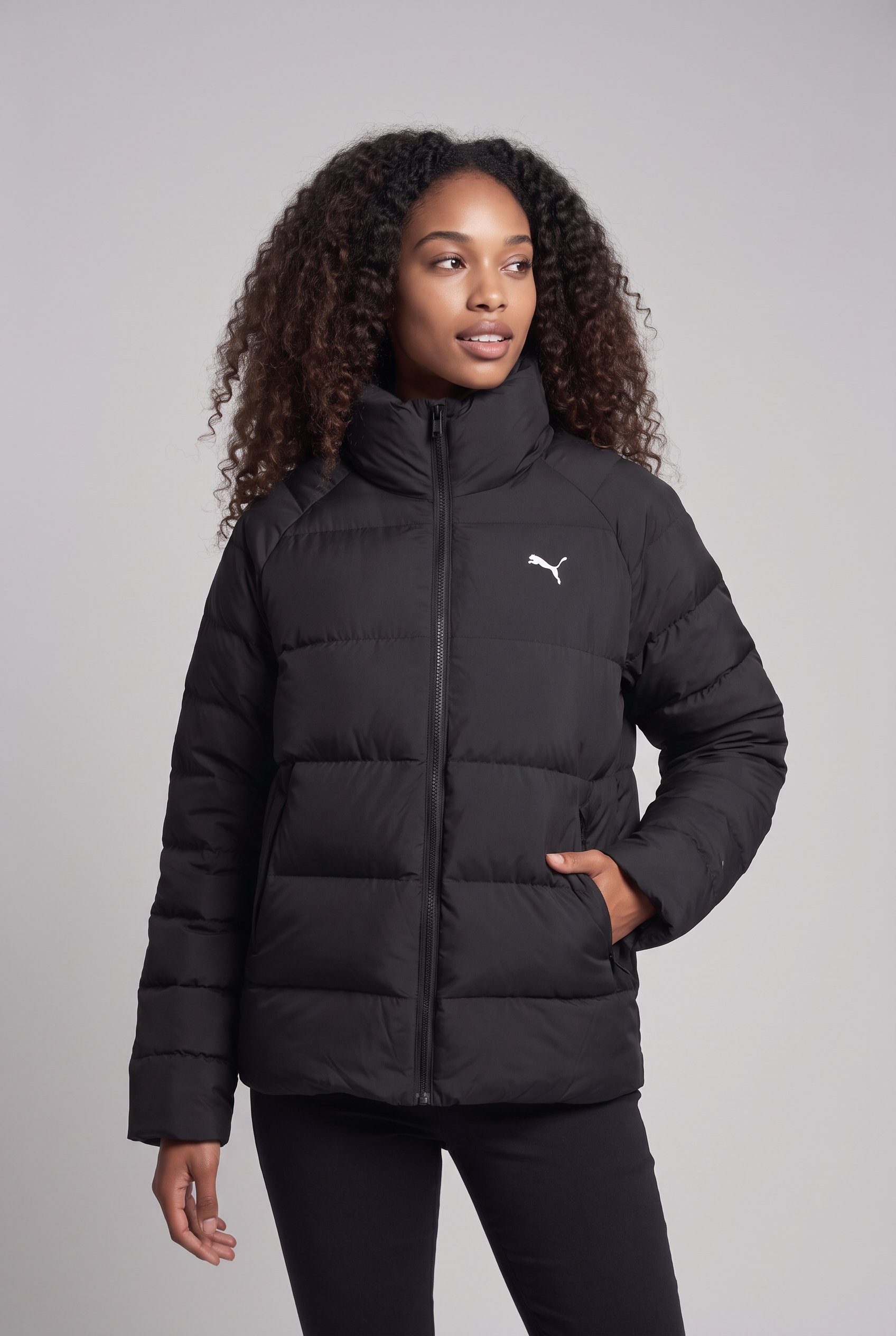 PUMA Winterjacke MONO JACKET für Casualmode, Festival, Outdoor und Sport, mit wärmender Wattierung