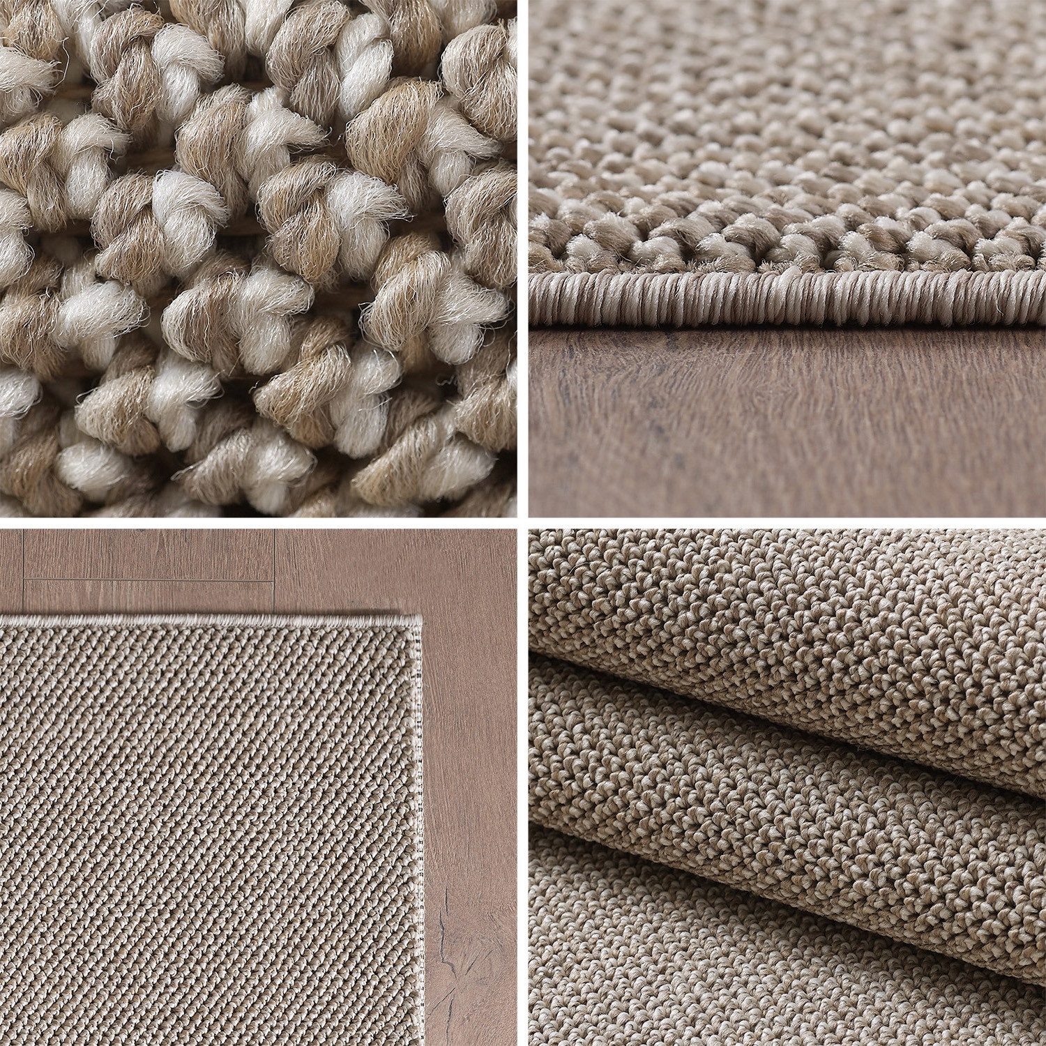 Carpettex Schlingenteppich Unicolor, Rund, Höhe: 7 günstig online kaufen