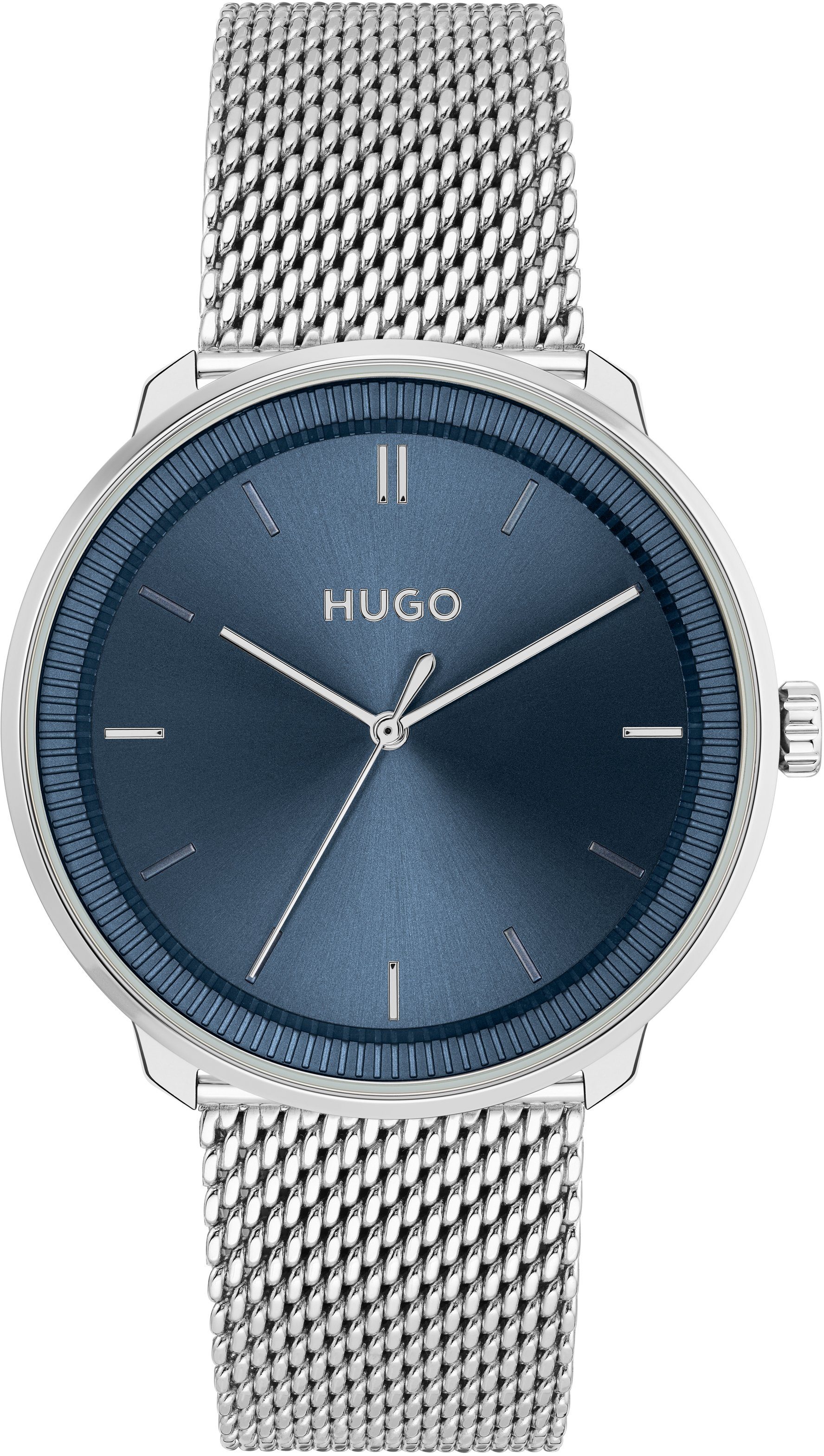 Uhr 1520025, mit (Set, ideal #FLUID, 2-tlg., Quarzuhr Geschenk HUGO als auch Wechselband),