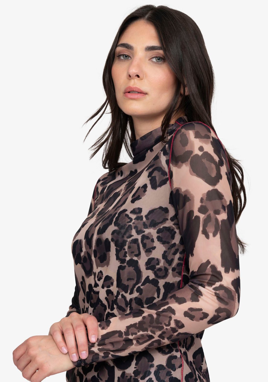 Sportalm Kitzbühel Langarmshirt mit Animalprint