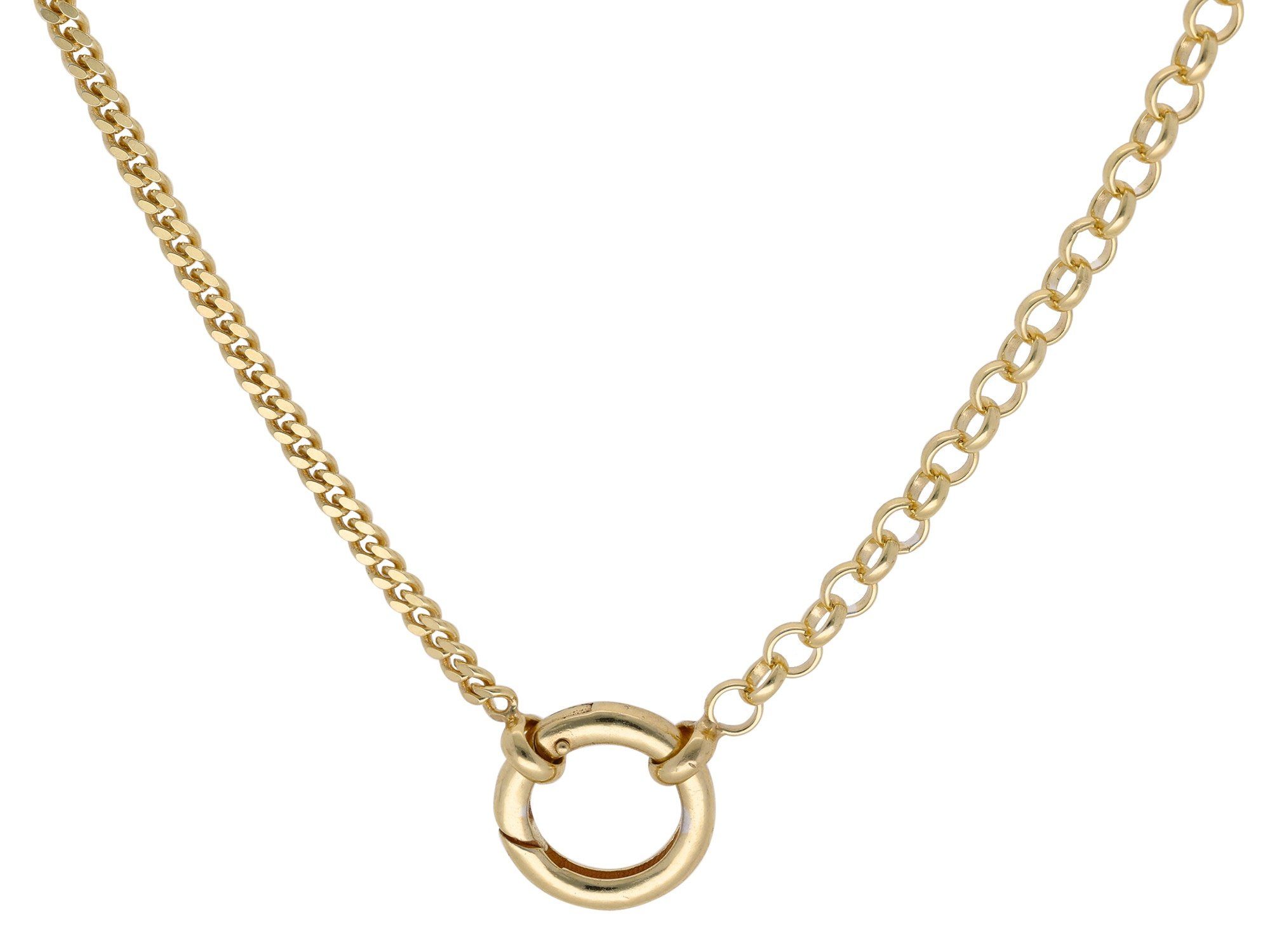 trendor Collier Damen-925 Silber Vergoldet Fantasie Collier günstig online kaufen