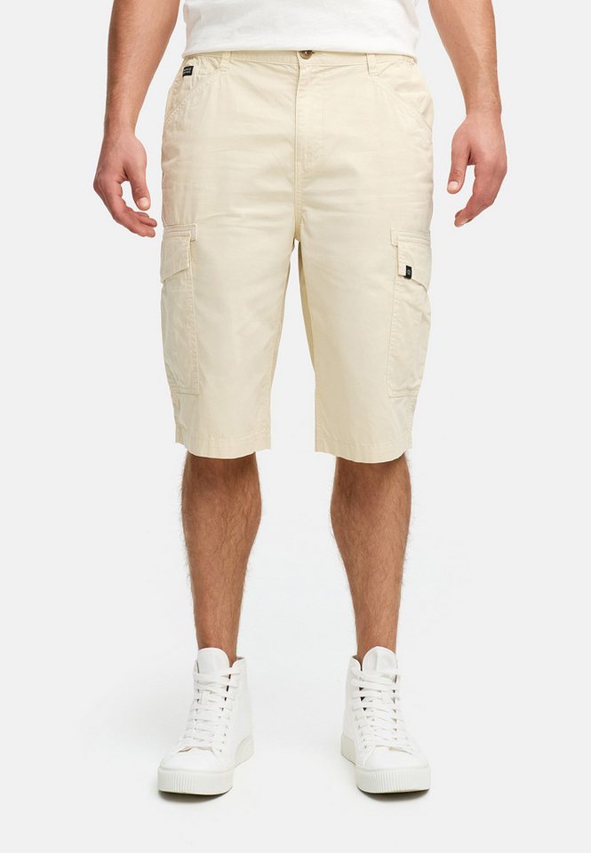 INDICODE Cargoshorts Herren INNadim Cargoshorts aus Baumwolle mit elastischen Einsätzen am Bund für eine flexible Passform