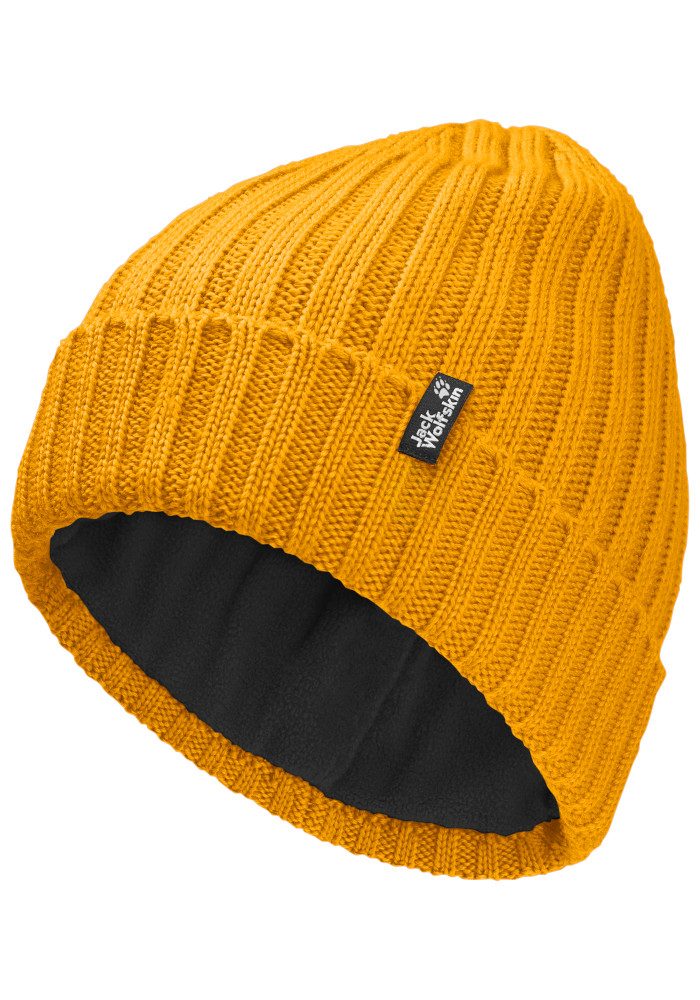 Jack Wolfskin Beanie RIB KNIT BEANIE Strickmütze, warm, winddicht