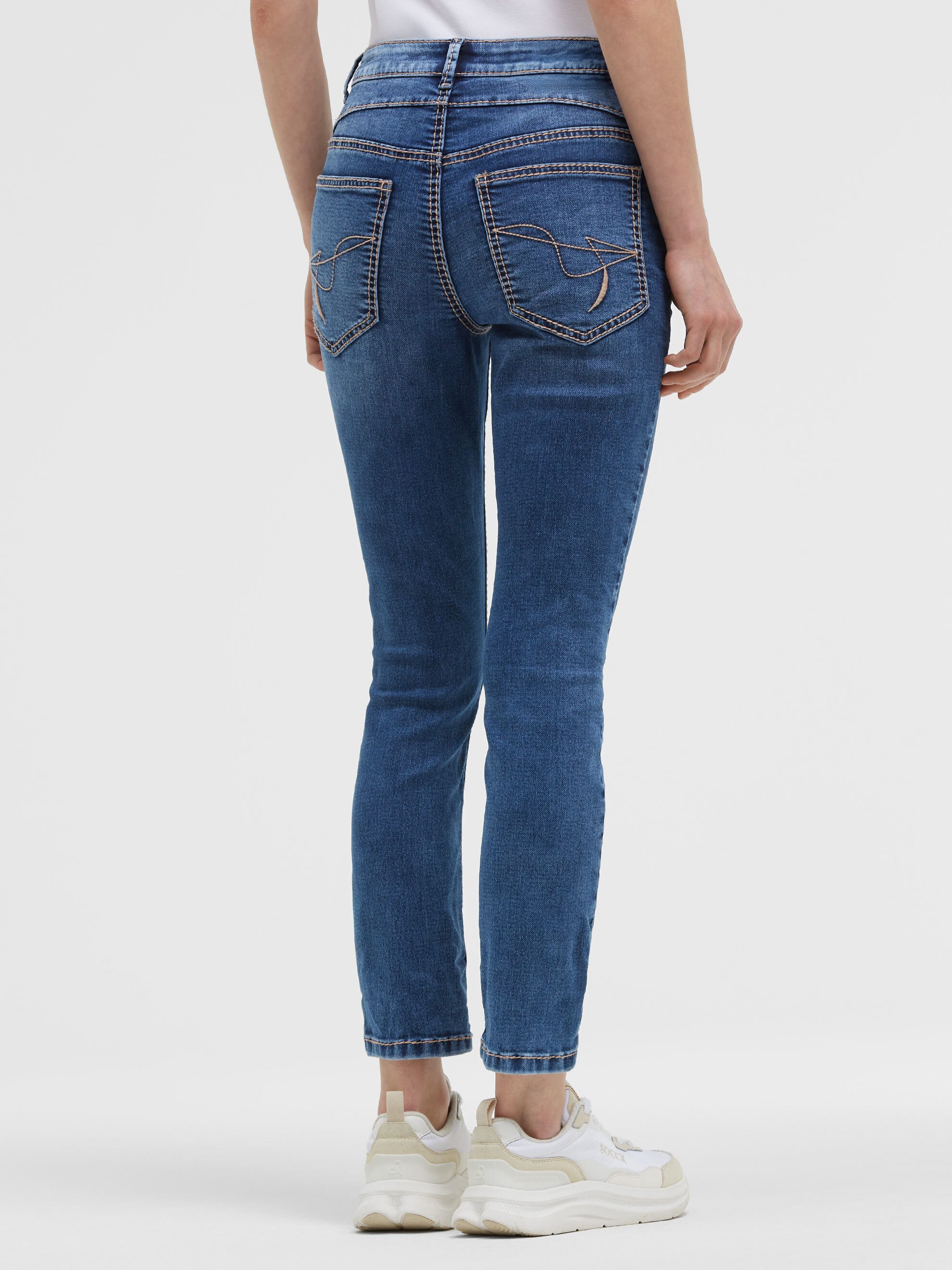 SOCCX Slim-fit-Jeans mit verkürztem Bein – Bild 5 von 5