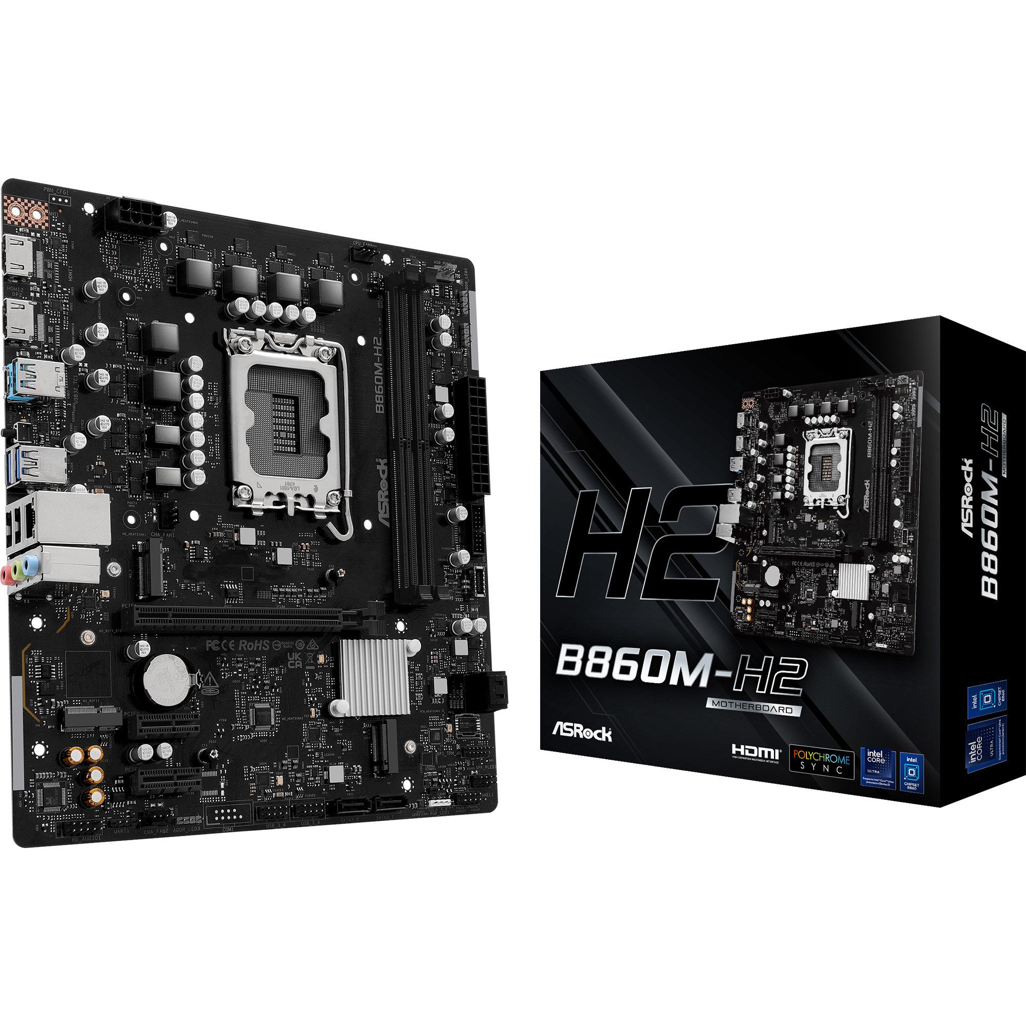 Asrock ASRock B860M-H2, Mainboard Mainboard RGB LED
